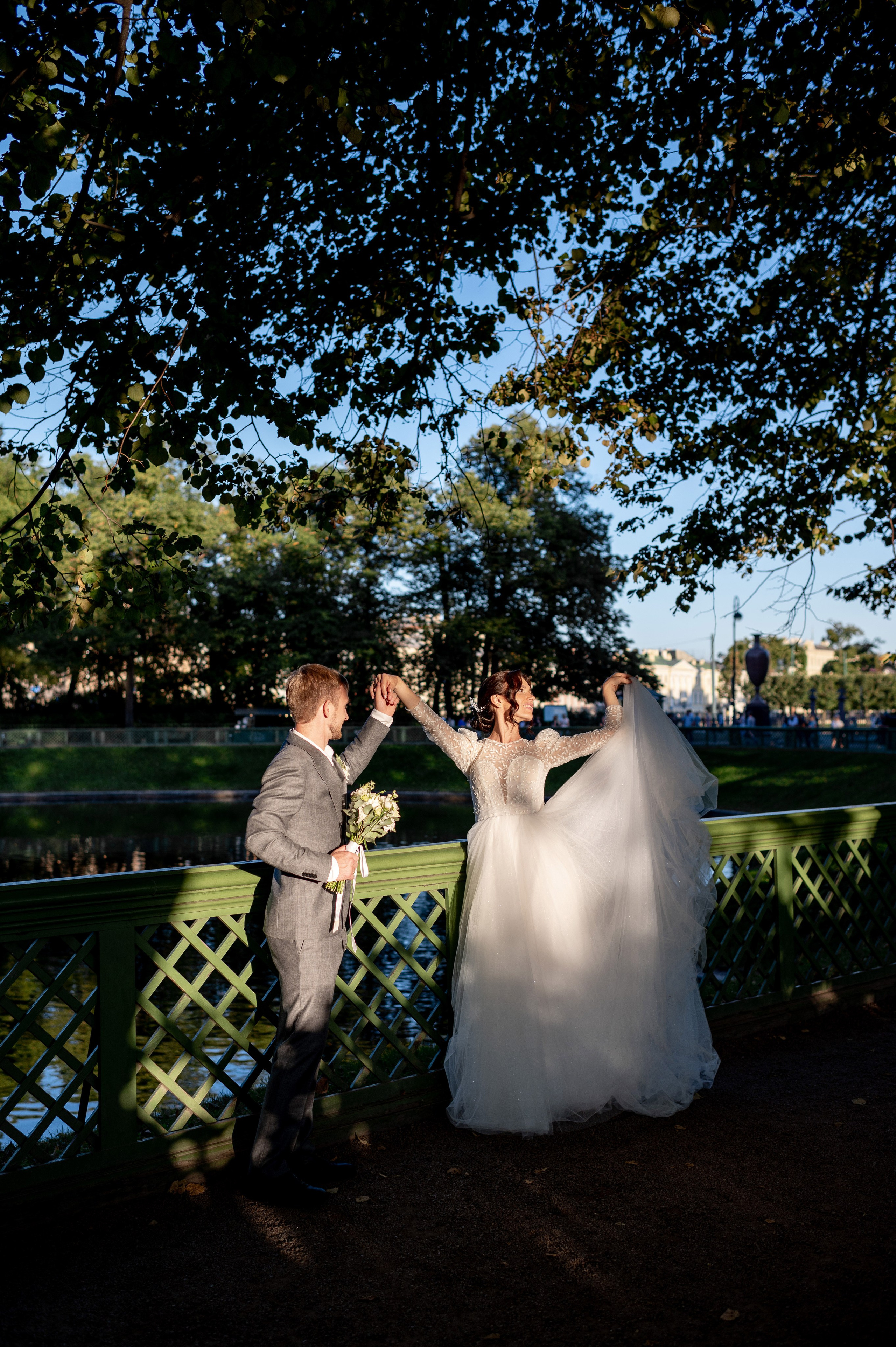 Кирилл и Анжела (круассаны, кофе и фотосессия в Летнем саду). Портретный, семейный и свадебный фотограф в Санкт-Петербурге и в Пушкине Ширяев Денис