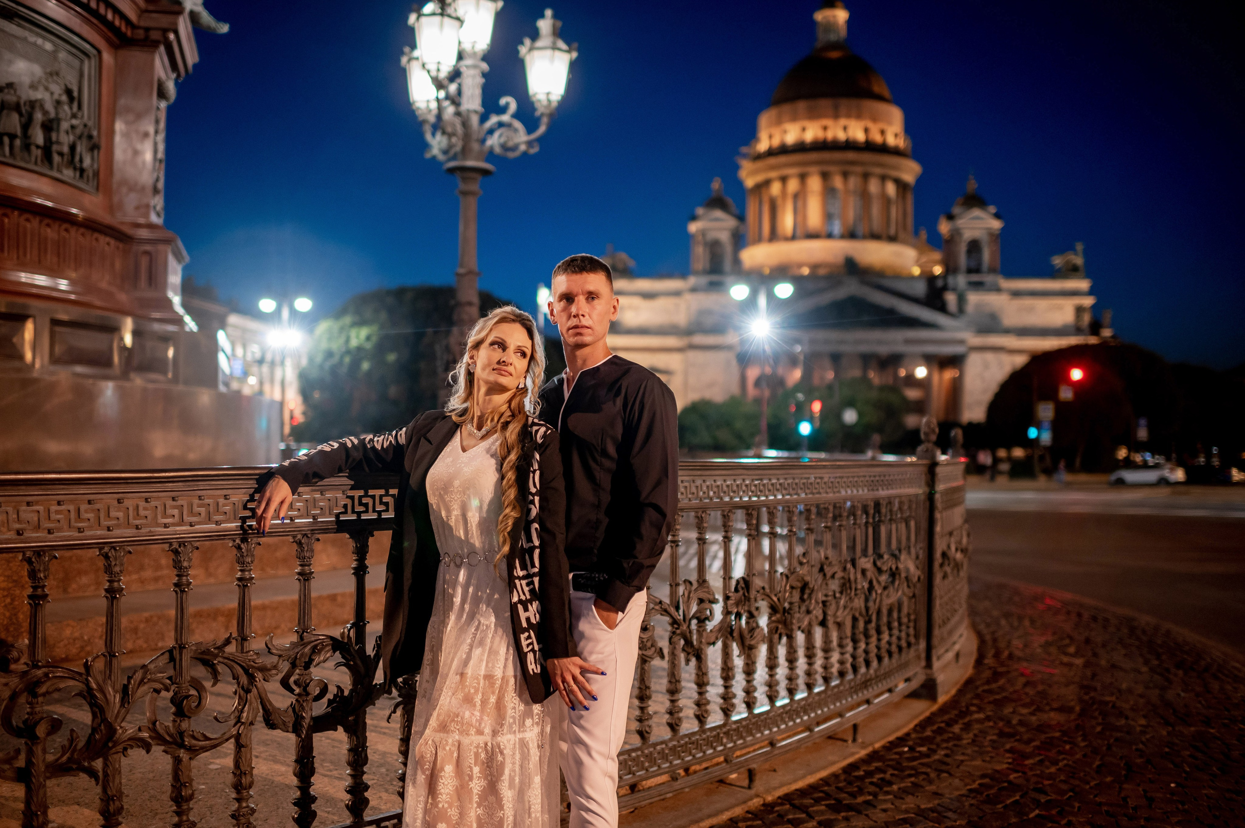 Екатерина и Андрей (свадебная фотосессия в вечернем Петербурге). Портретный, семейный и свадебный фотограф в Санкт-Петербурге и в Пушкине Ширяев Денис