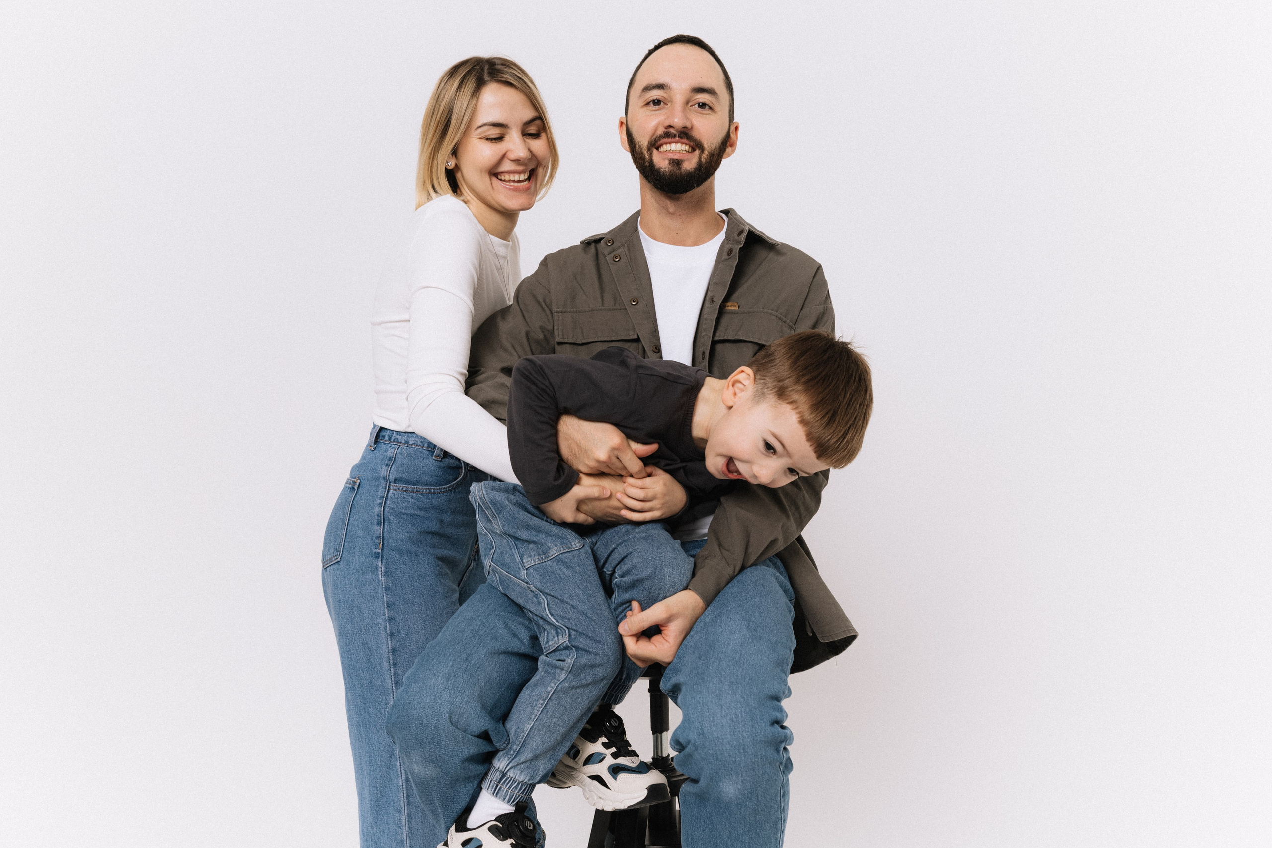 Лена, Леша и Миша. Фотограф и коллажист Ольга Шереметьева