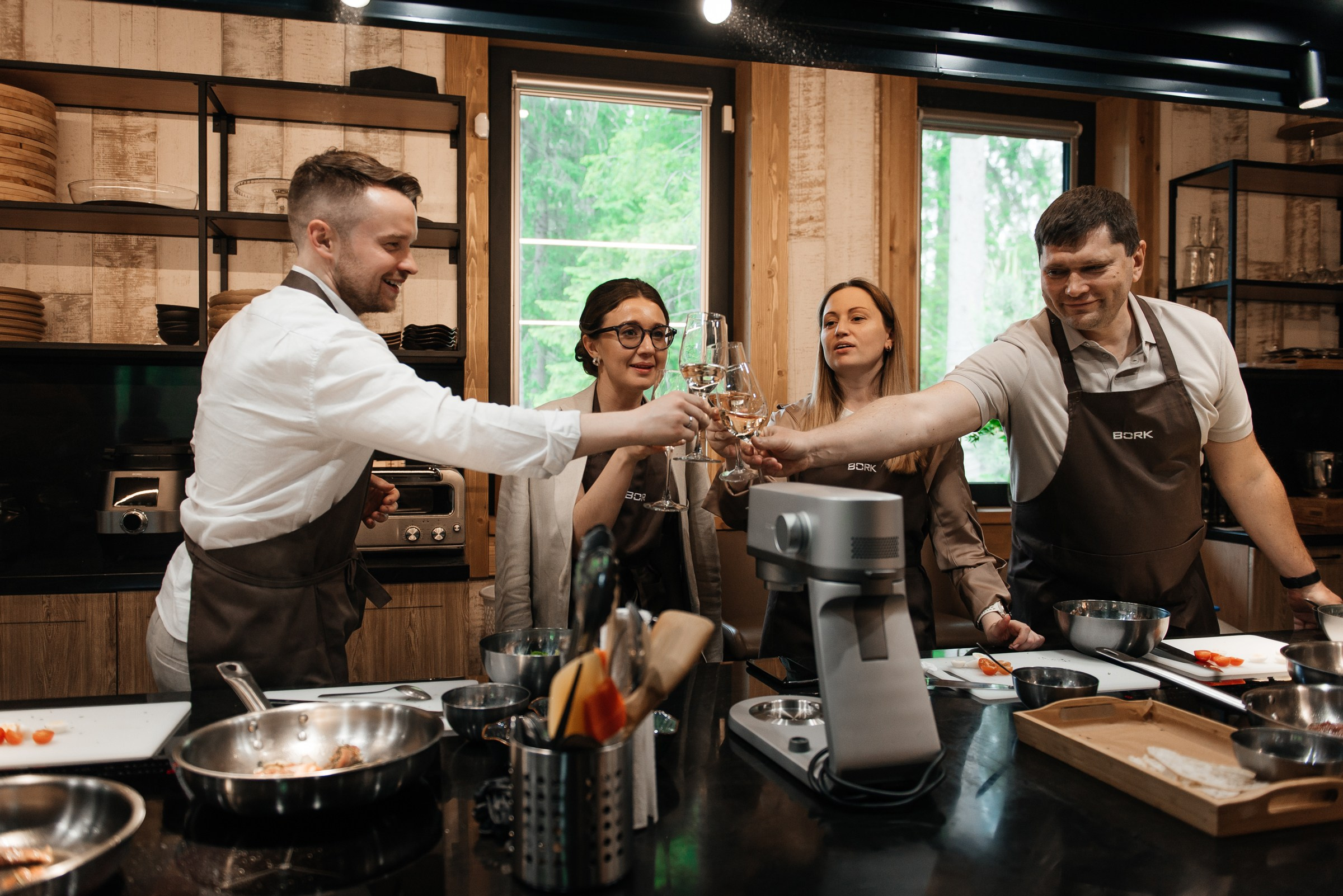 свадебный ужин в ресторане Чаща в Охта парке