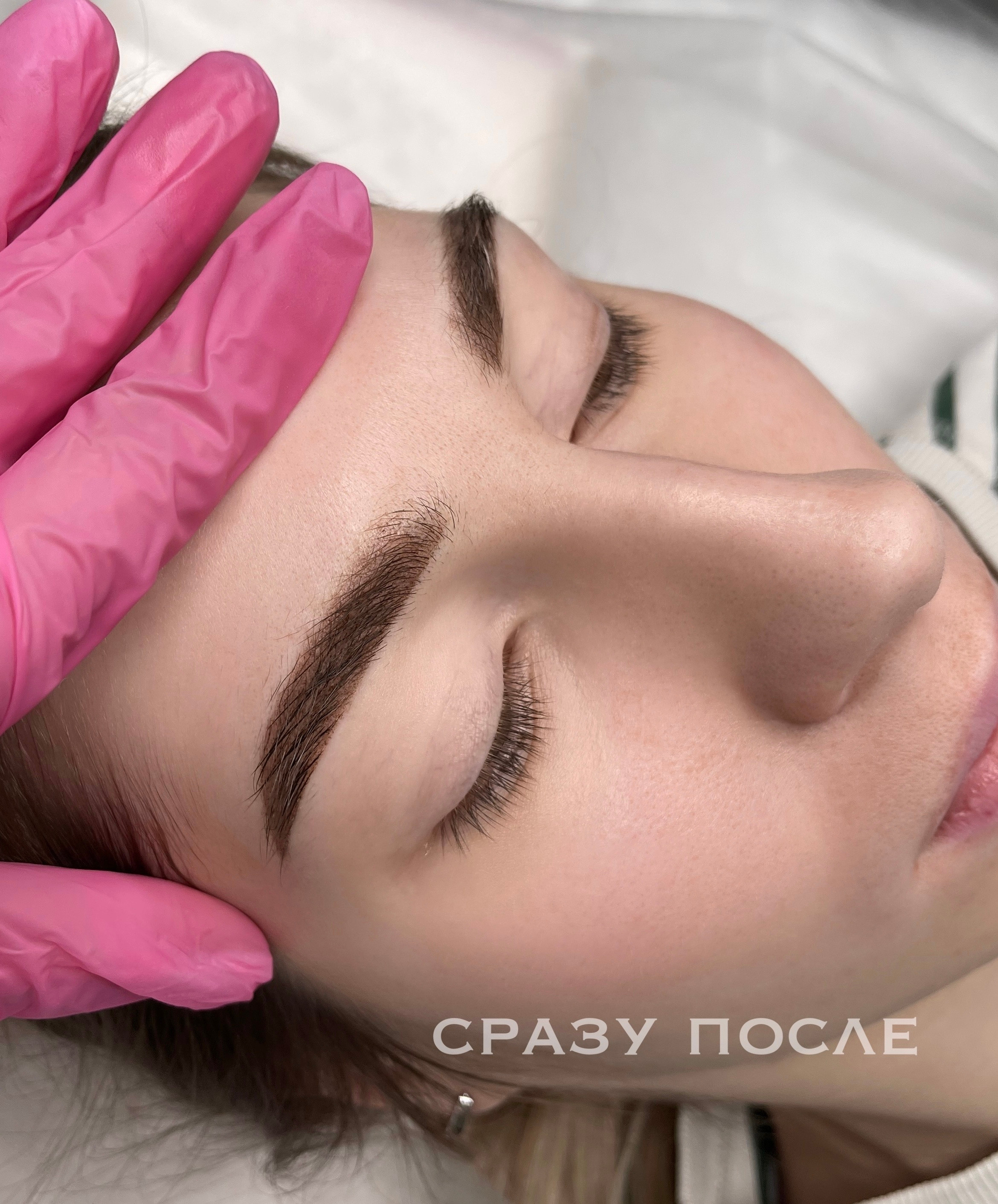 БРОВИ сразу после процедуры. Перманентный макияж и удаление старого татуажа в Ростове-на-Дону Дарья Исакова