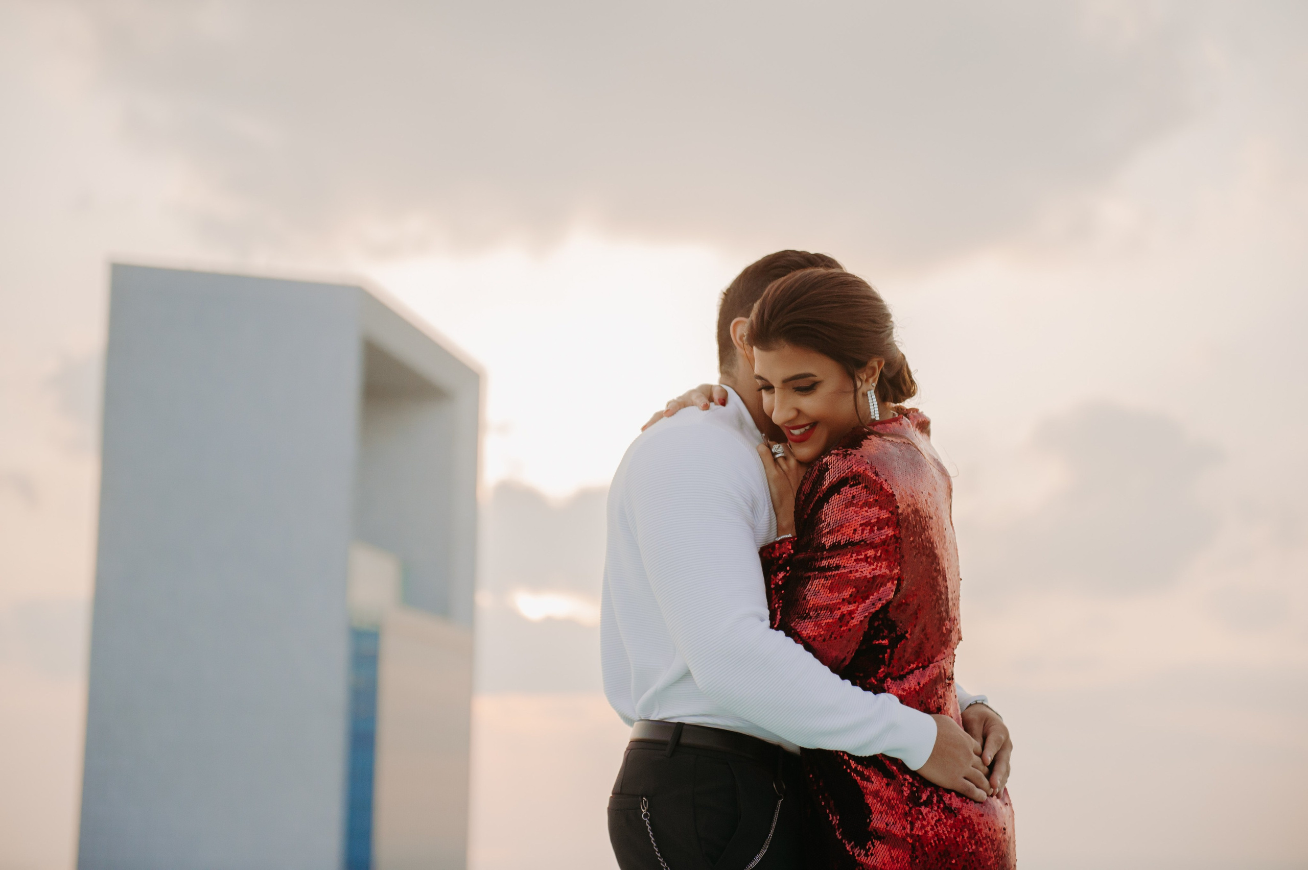 Love Story на высоте (Абу Даби). Фотограф в Москве и Санкт-Петербурге Дарина