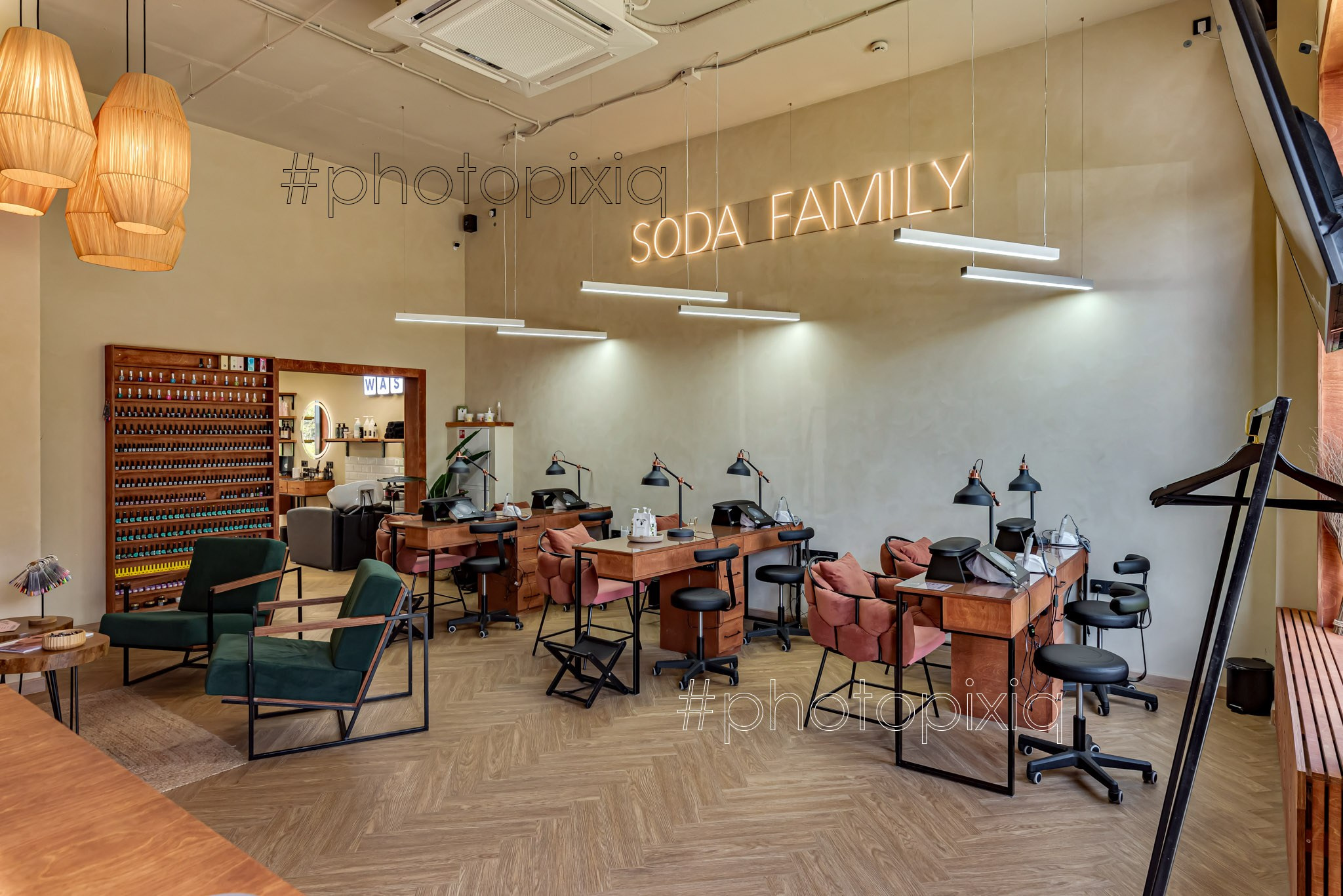 Интерьерная съёмка салона красоты SODA. Интерьерная съёмка и виртуальные туры — Интерьерный фотограф Кузнецов Сергей (photopixiq)