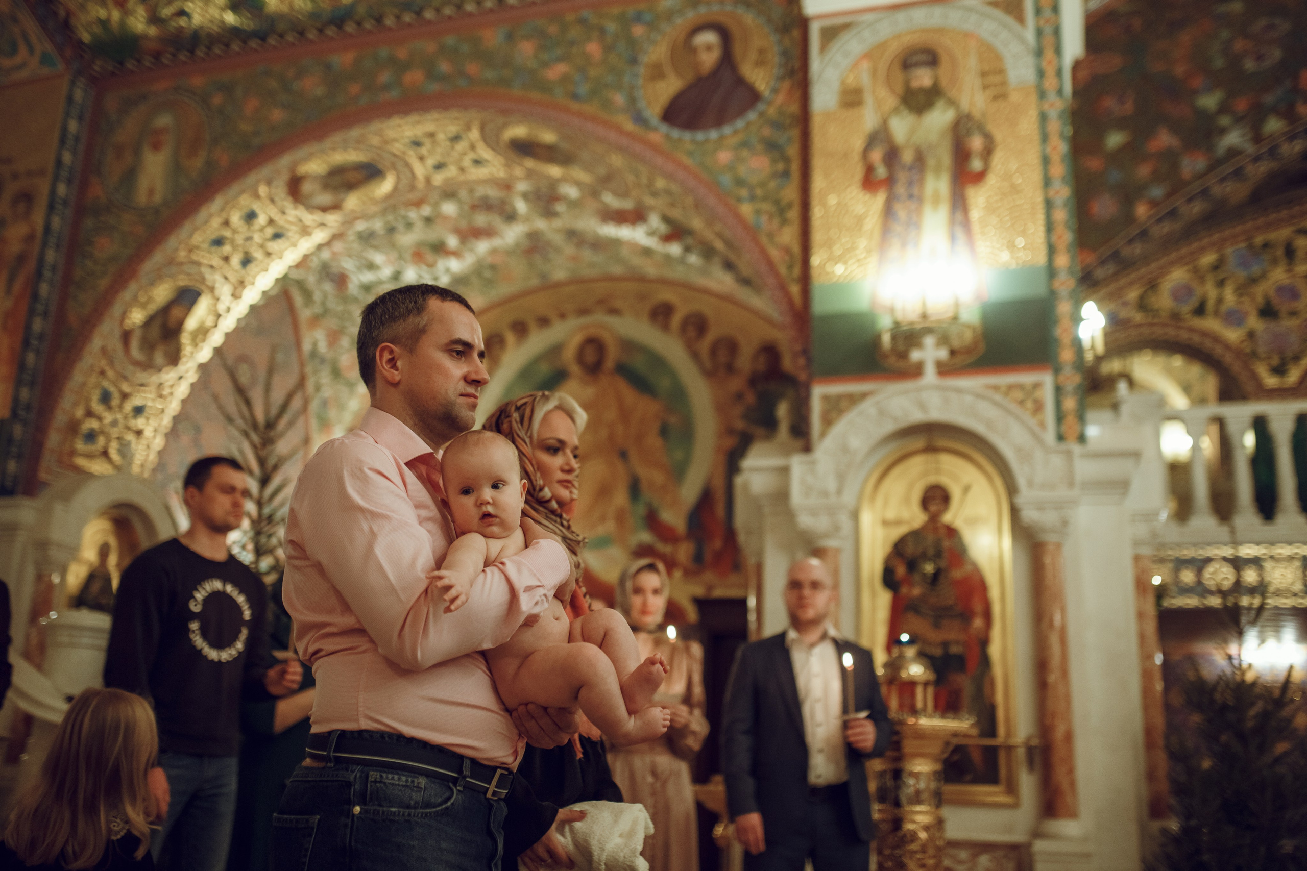 Крещение Виктории. Фотограф на Крещение, семейный фотограф в Москве