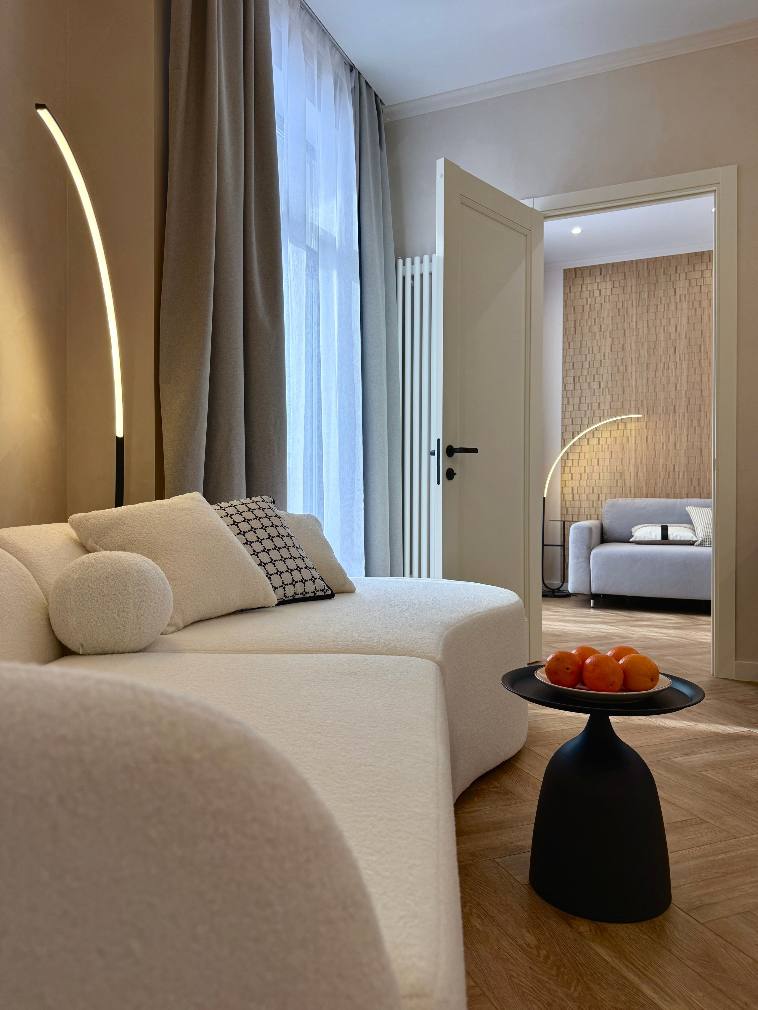 ЖК ID Park Pobedy. Квартира на сачу в долгосрочную аренду уровня комфорт плюс. Дизайн-студия интерьеров Юлии Ивановой