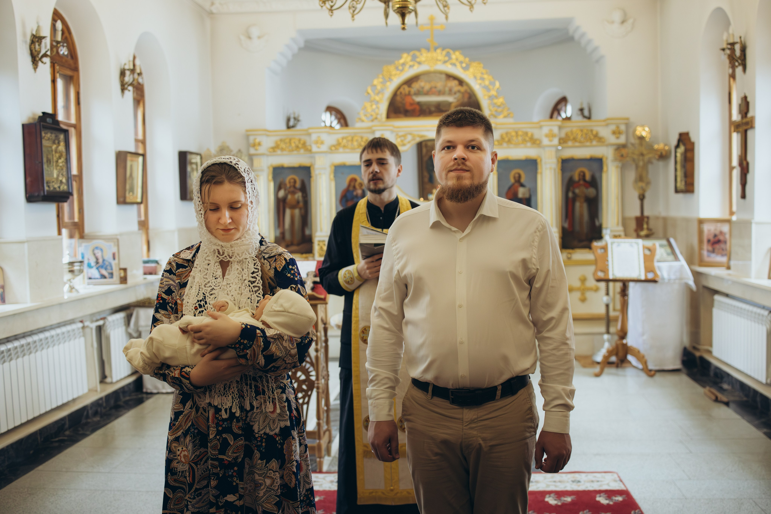 Крещение в православном храме. Семейный фотограф в Минске — Алина Тиханович