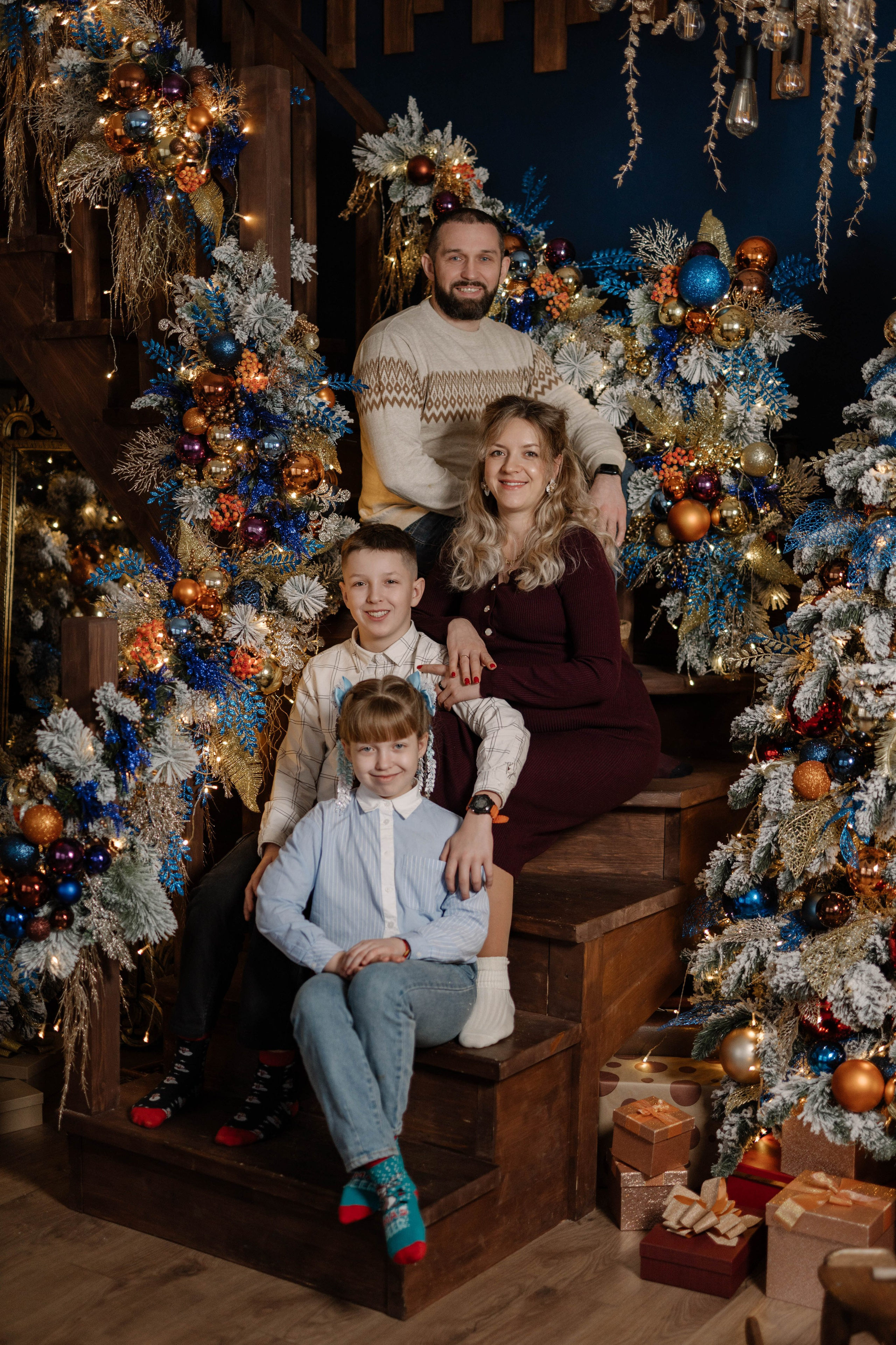 Семейная новогодняя съемка. Свадебный и семейный фотограф в Калуге Анна Киреева