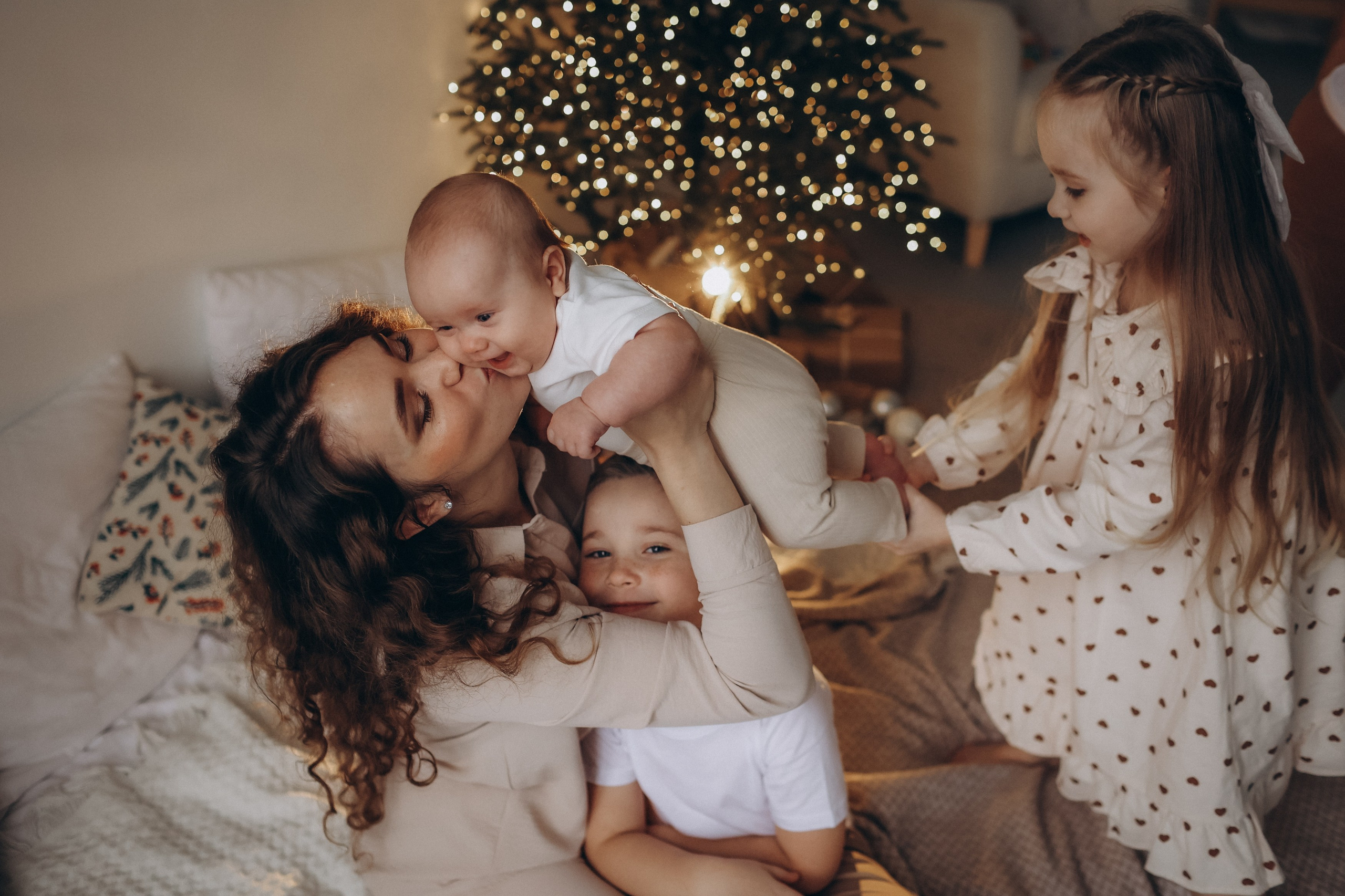 Новогодняя фотосессия семейная фотосессия. Фотограф Владимир Москва