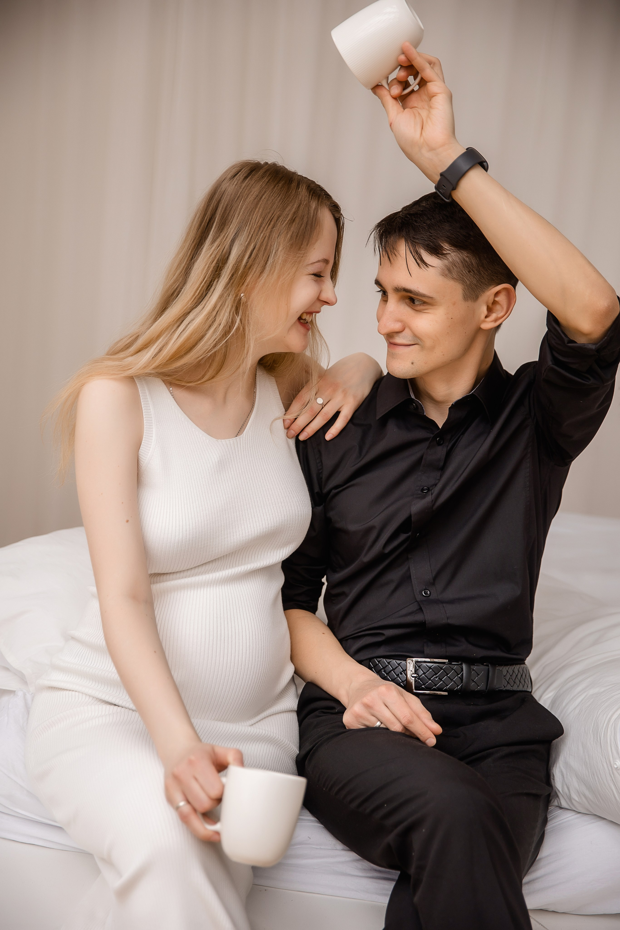 Беременная фотосессия. Паша и Арина в ожидании Варвары. Семейный и детский фотограф в Москве Вера Ускова