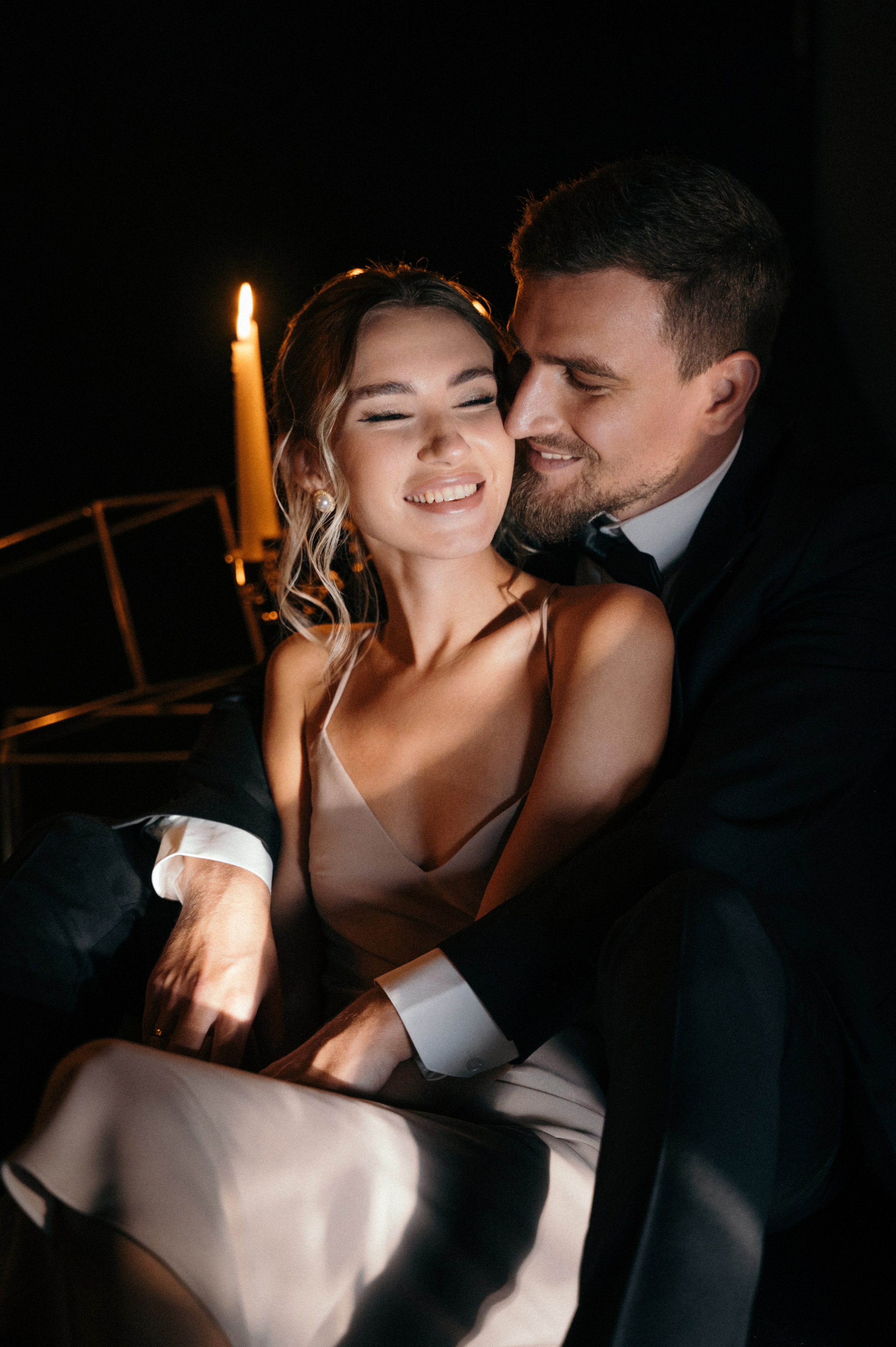 Снег. Свечи. Романтика. Свадебный фотограф Константинова Елена