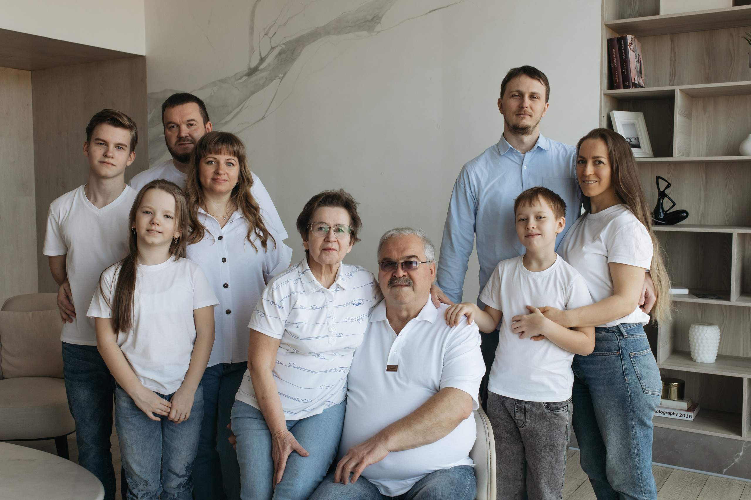 Одна большая семья: 9 человек, 3 поколения. Свадебный и женский фотограф в Санкт-Петербурге Муртеева Екатерина