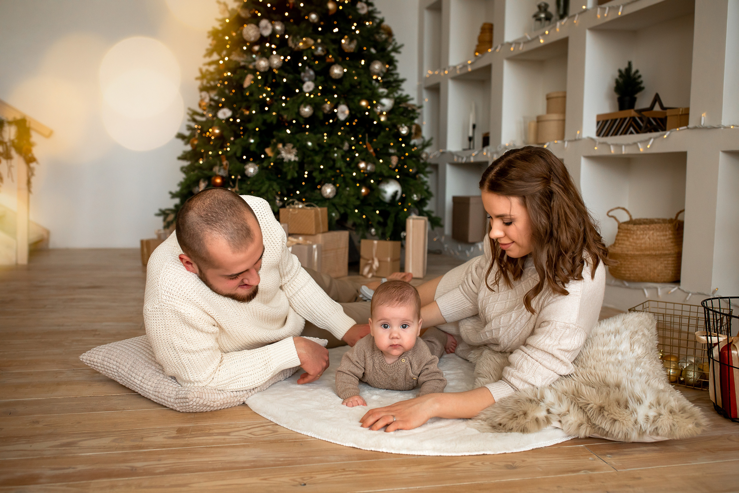 Первый новый год втроем…. Детский и семейный фотограф в Красноярске Елена Коровкина