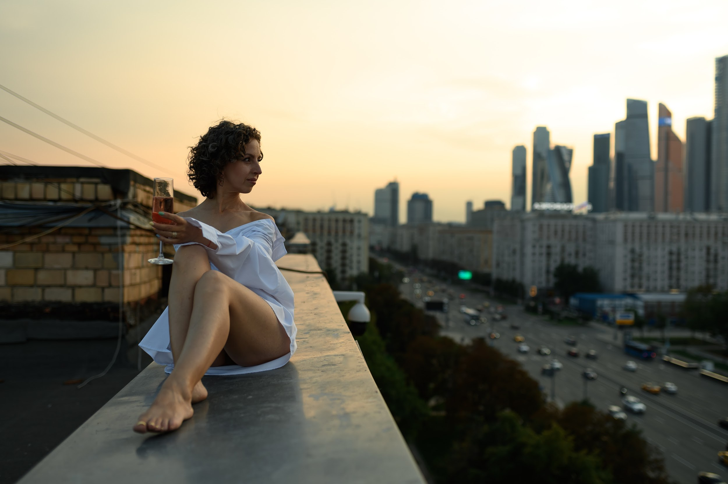 Оксана. Крыша. Фотограф Марина Росси