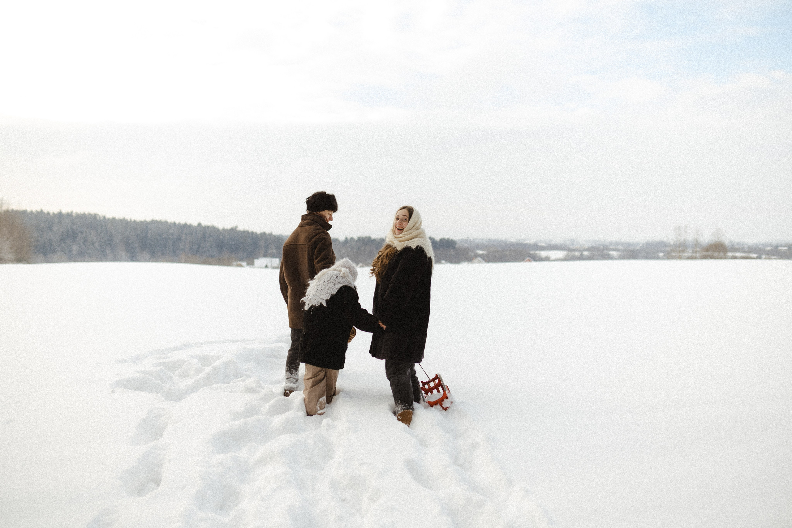 Зима не холодная, когда рядом свои. Семейный фотограф в Москве Алина Савченко