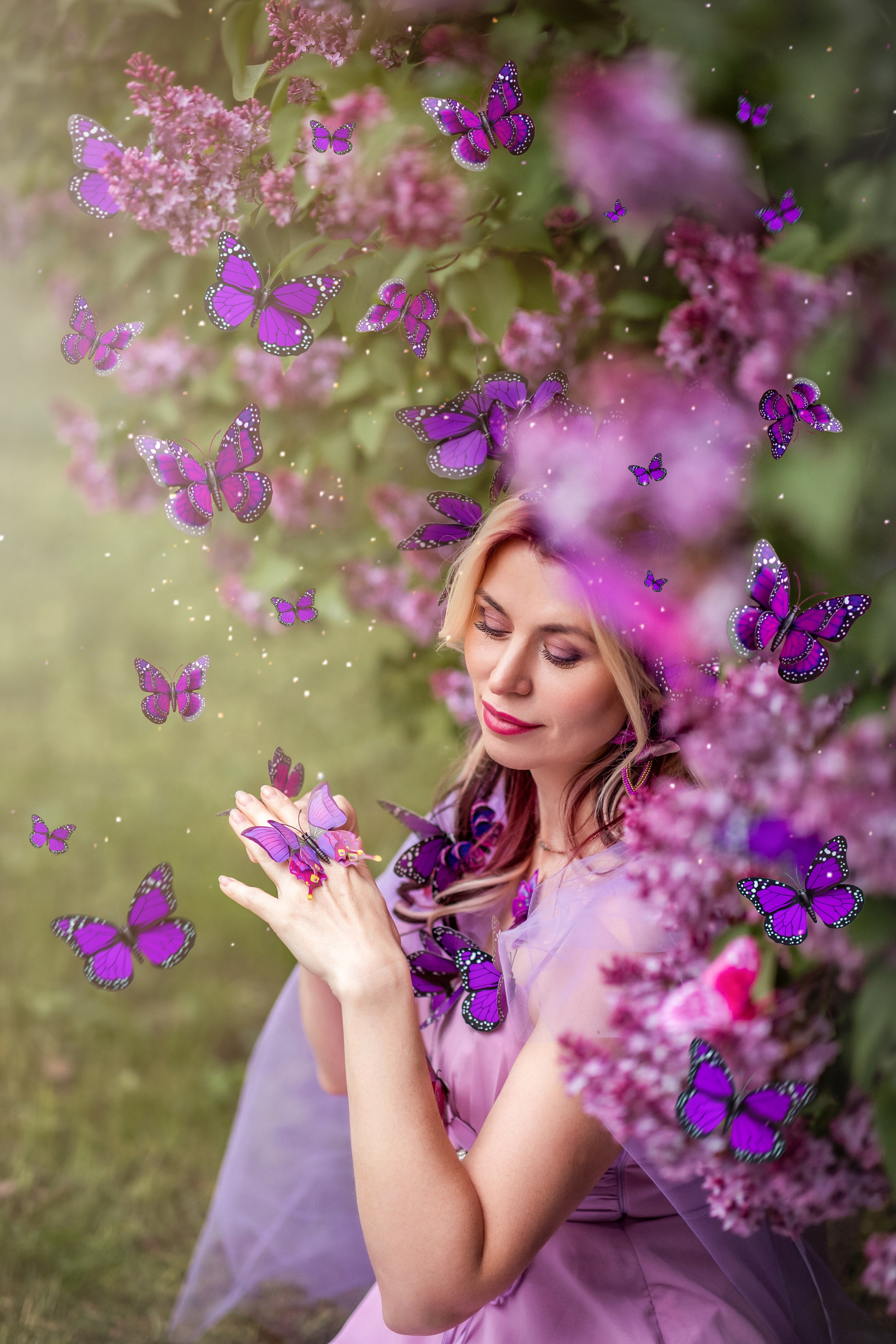 Фотопроект «фиолетовые Бабочки». Фотограф Алина Лебедь