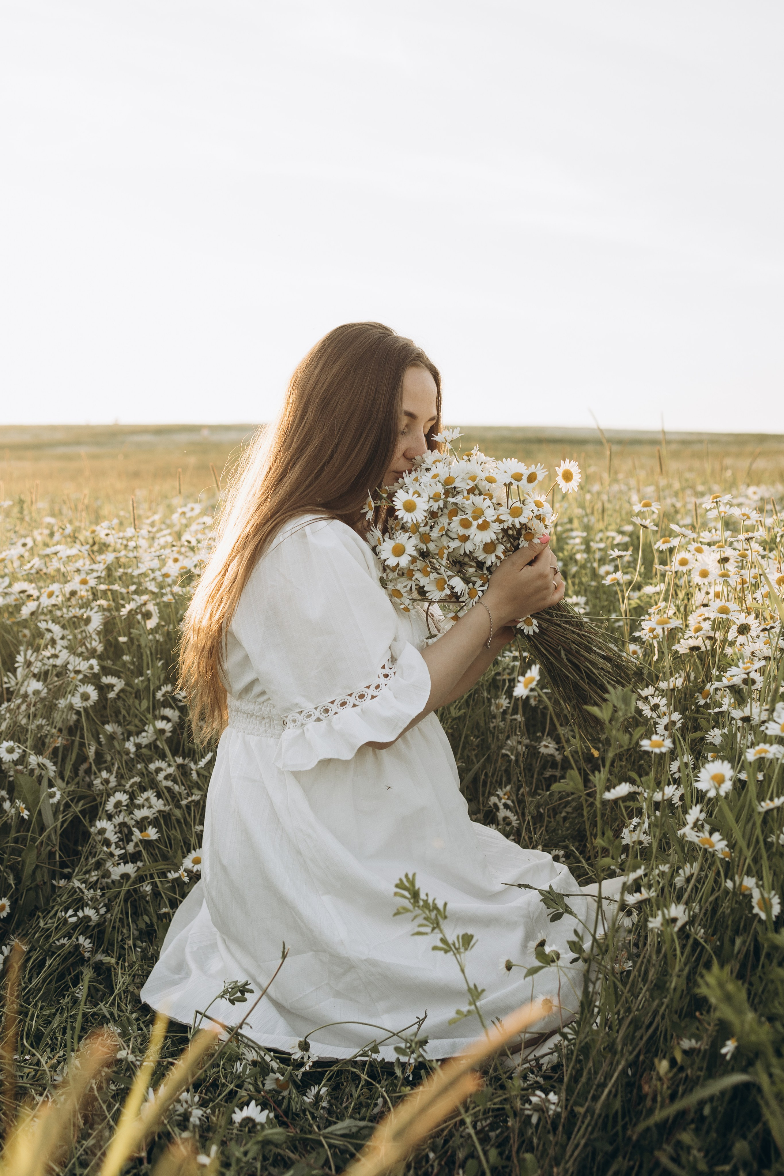 Маша и ромашки. Семейный фотограф в Москве Виктория Ястребинская