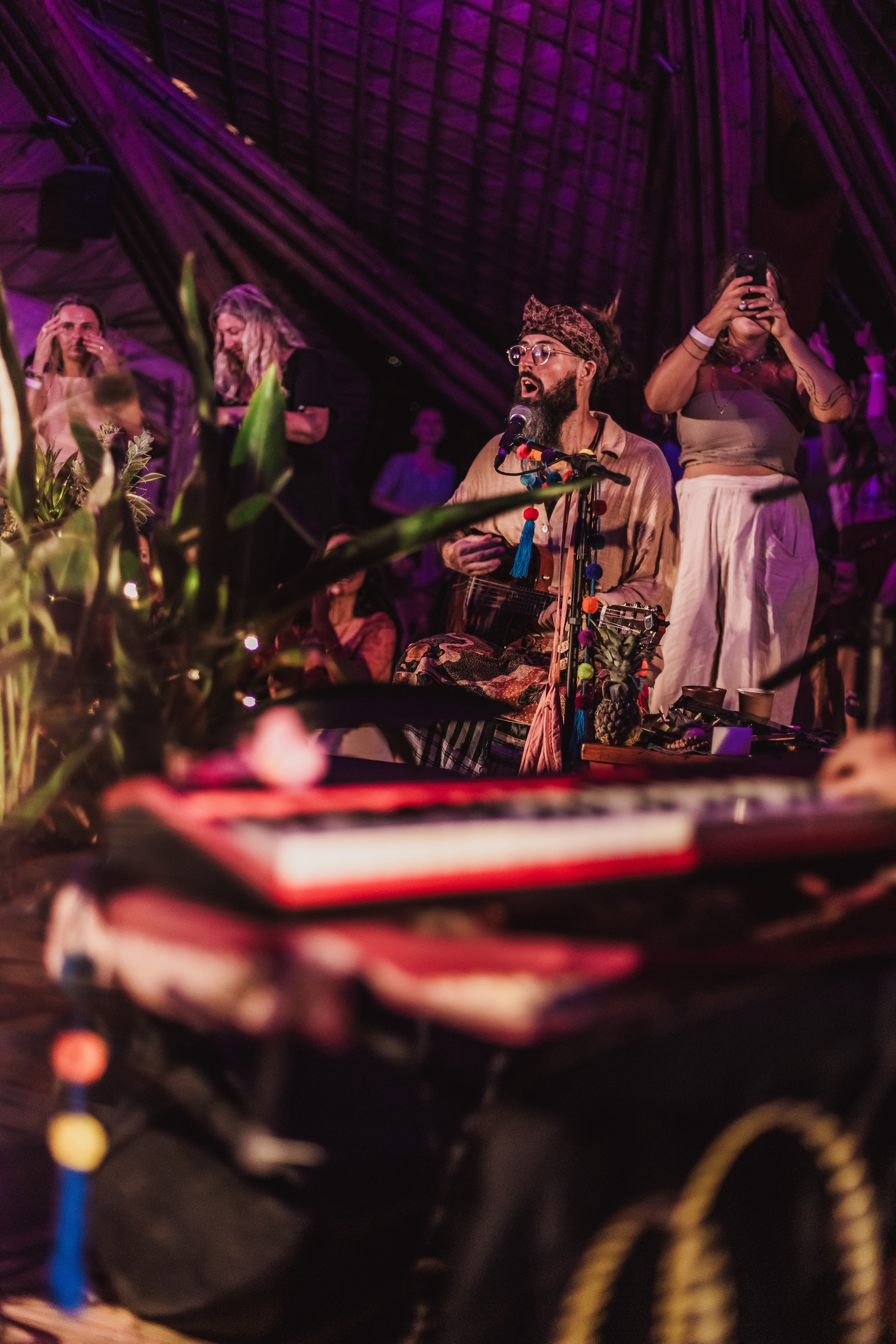 Hanuman Project kirtan at Alchemy april. Mariam Bagdasaryan