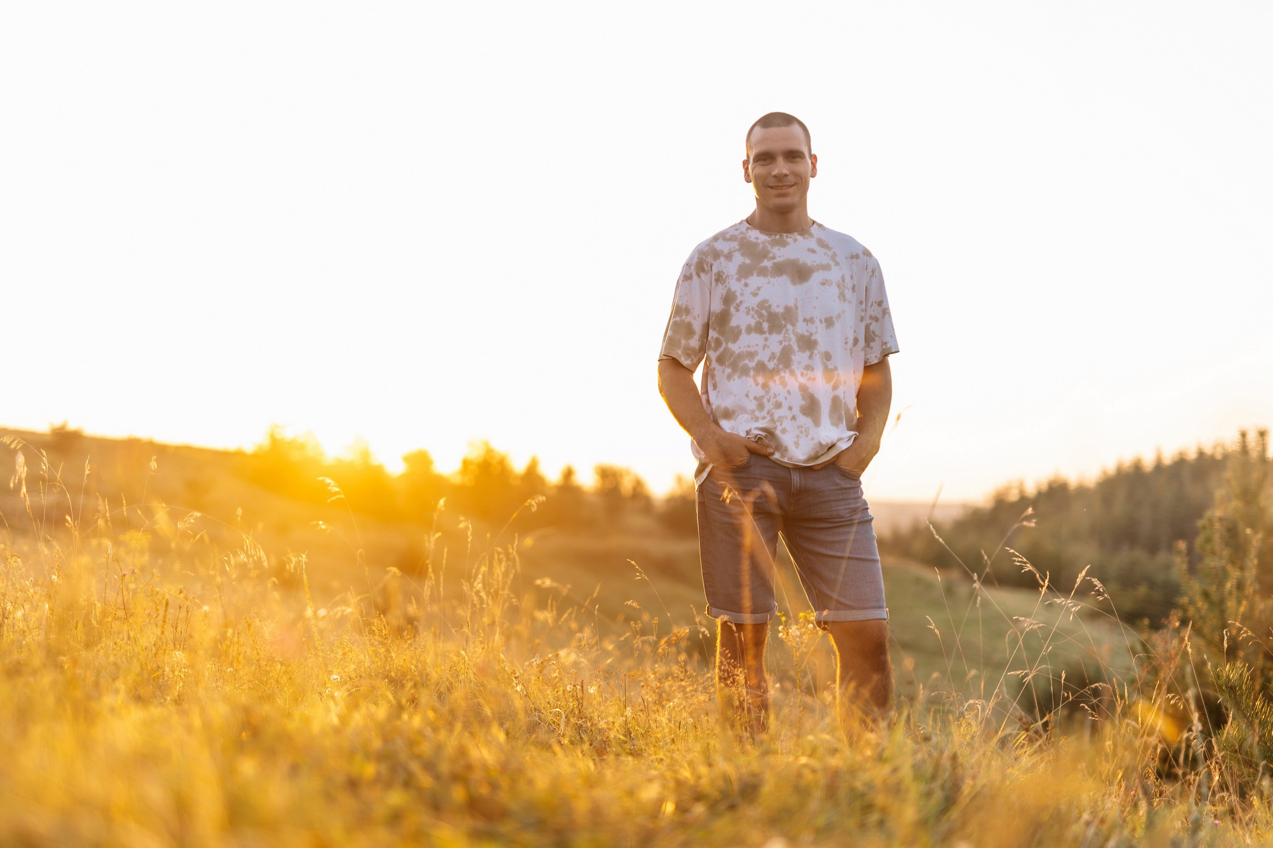 Фотосессия на закате на фоне природы для Инны и Максима. Свадебный фотограф в Тамбове Павел Четвертков