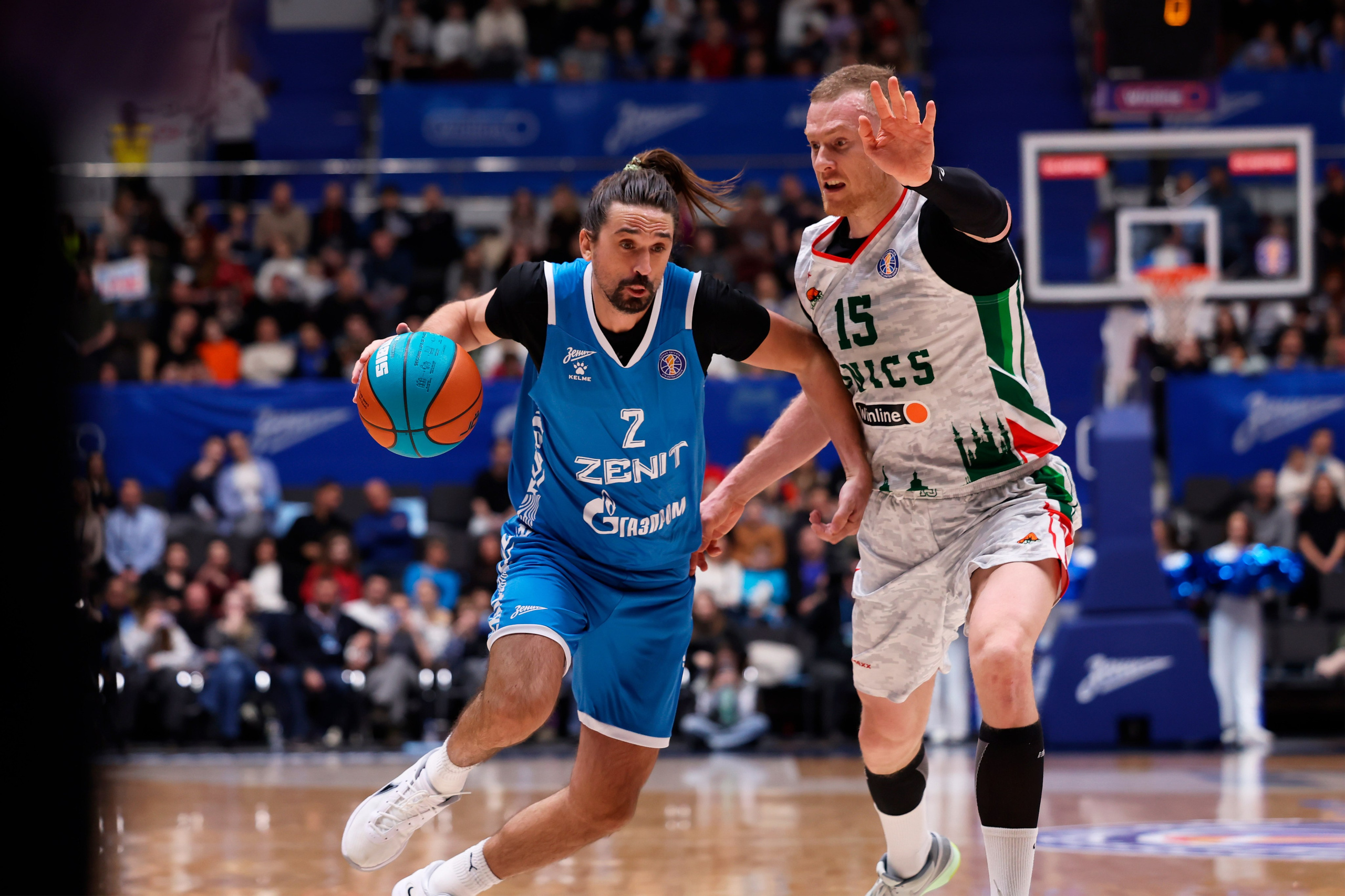 БК Зенит — БК Уникс 13.02.2025. Спортивный и репортажный фотограф Антон Тереханов