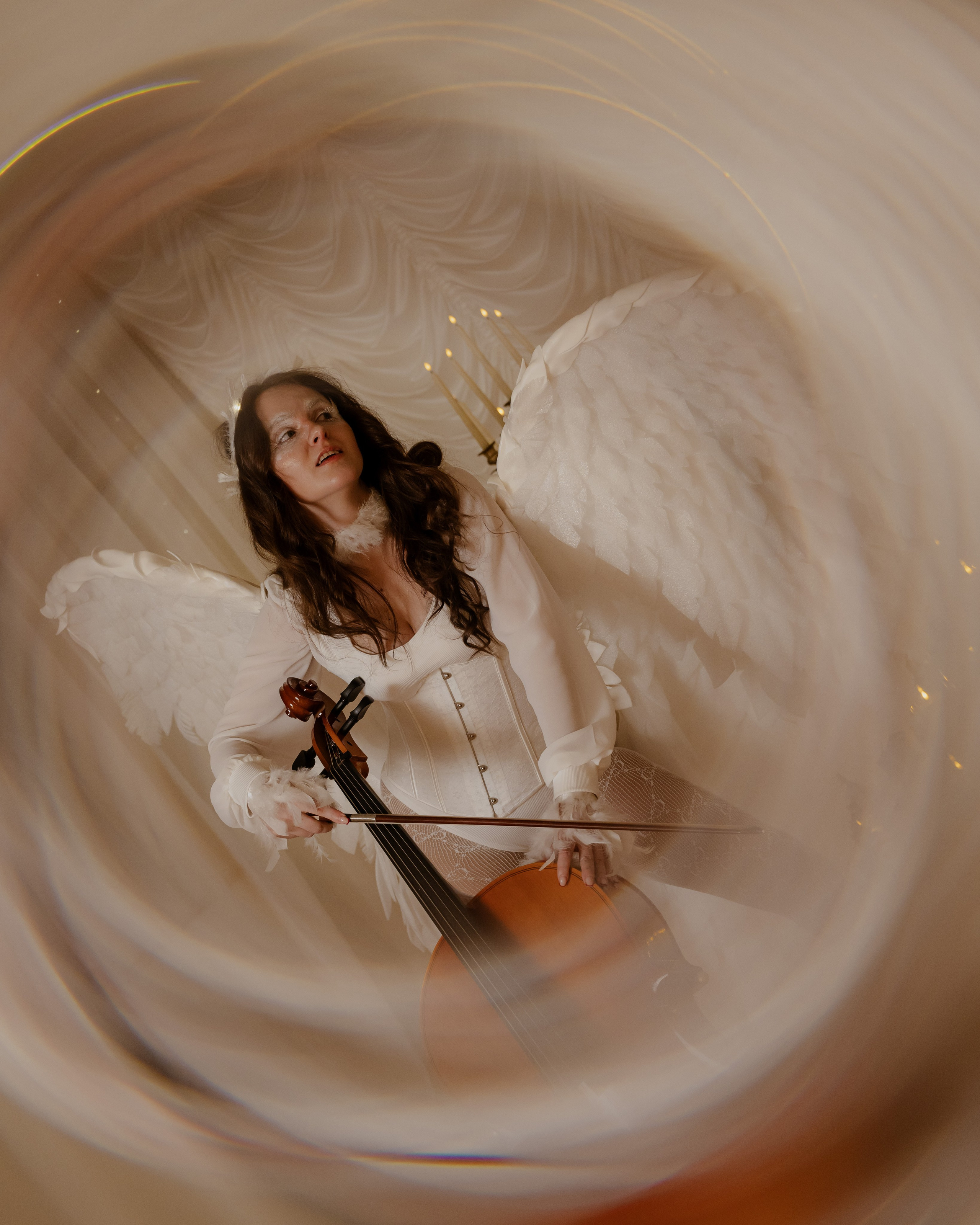 Фотосессия с крыльями ангела. Фотограф в Новосибирске Екатерина Васильева