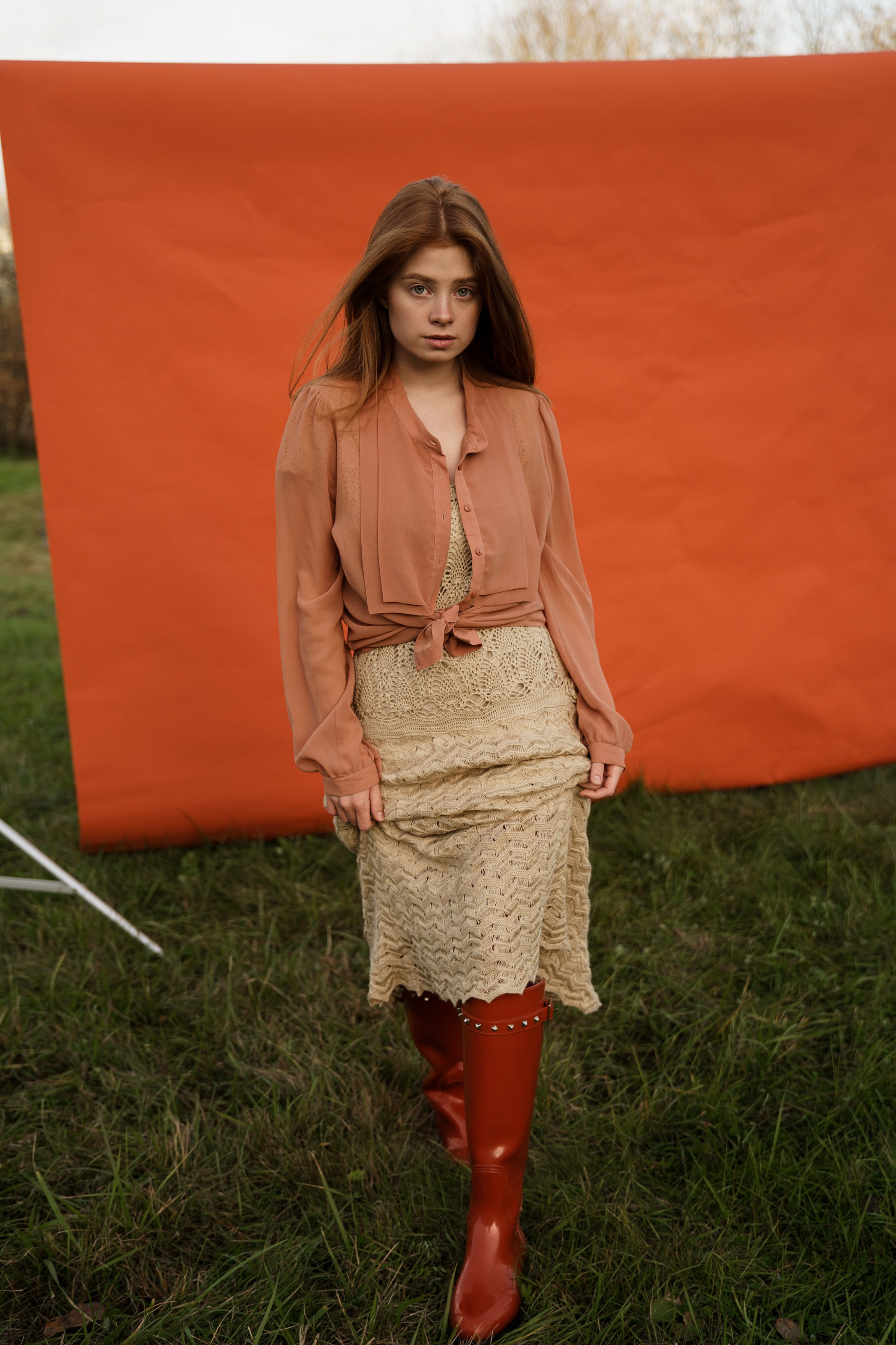 Диана. Осень. Поле. Свадебный фотограф в СПб Сергей Малиновский