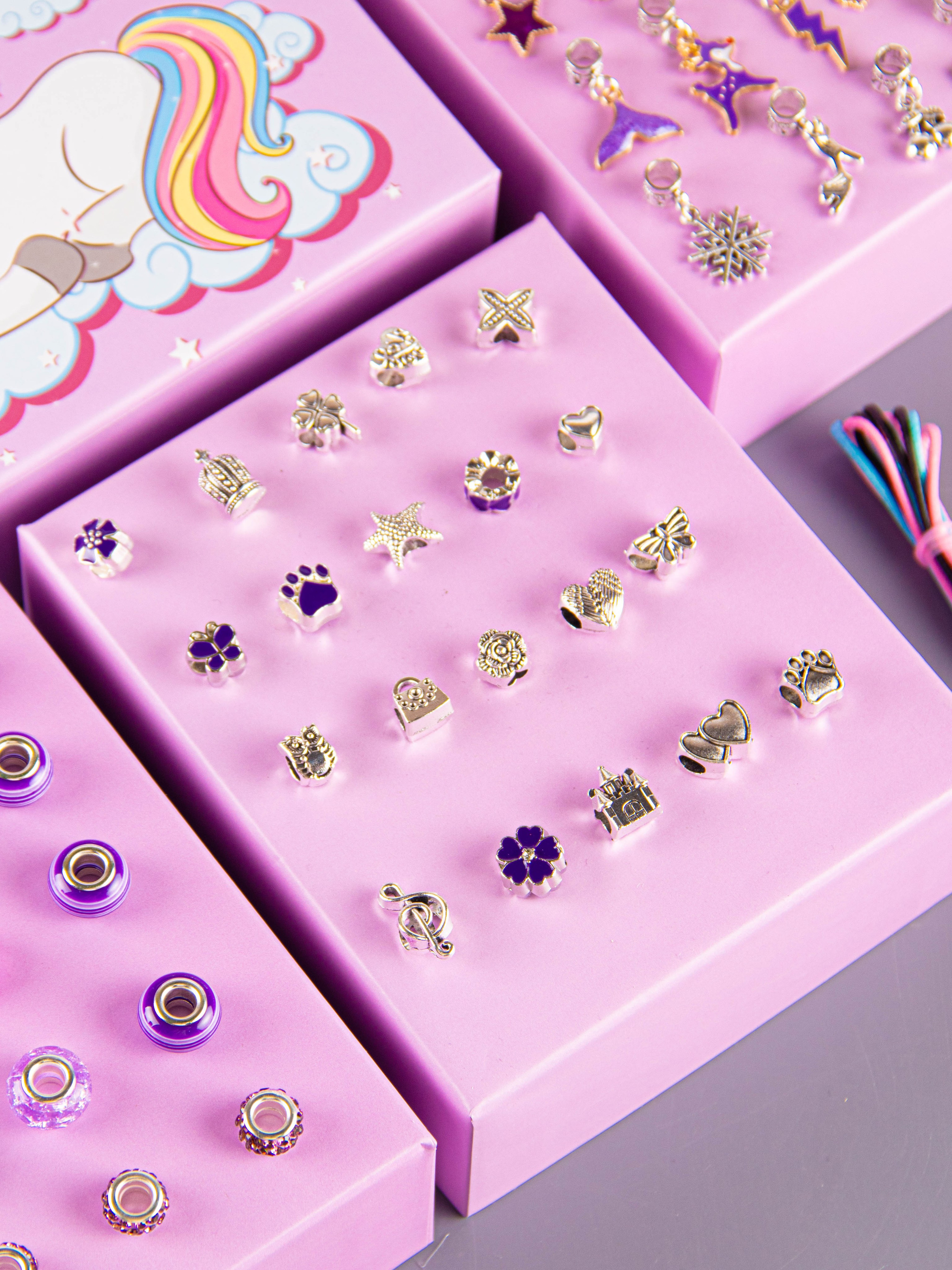 Набор по созданию браслетов (фиолетовый). «Матрица»