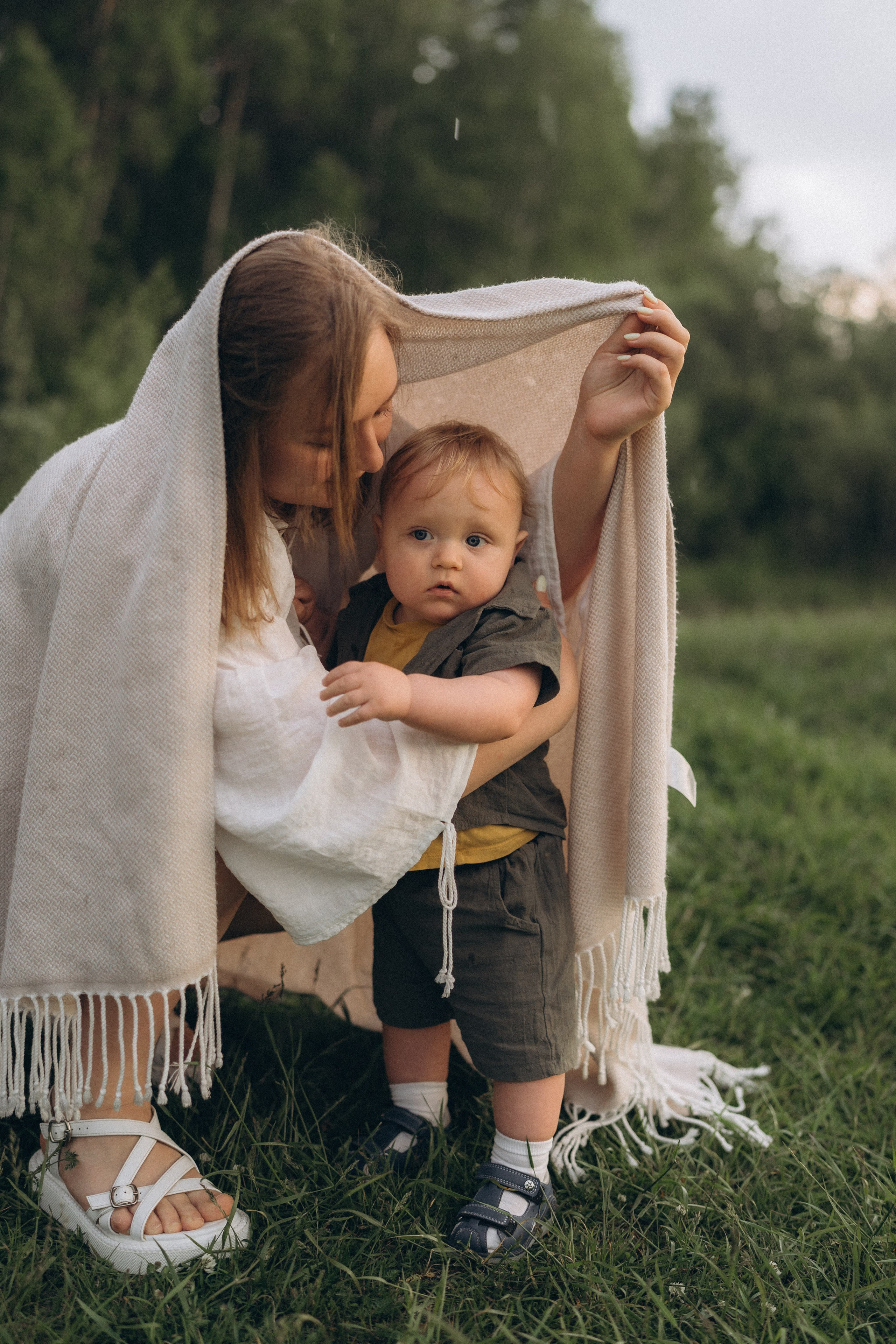 Первый год и первый дождь. Семейный фотограф в Ангарске/ Иркутске