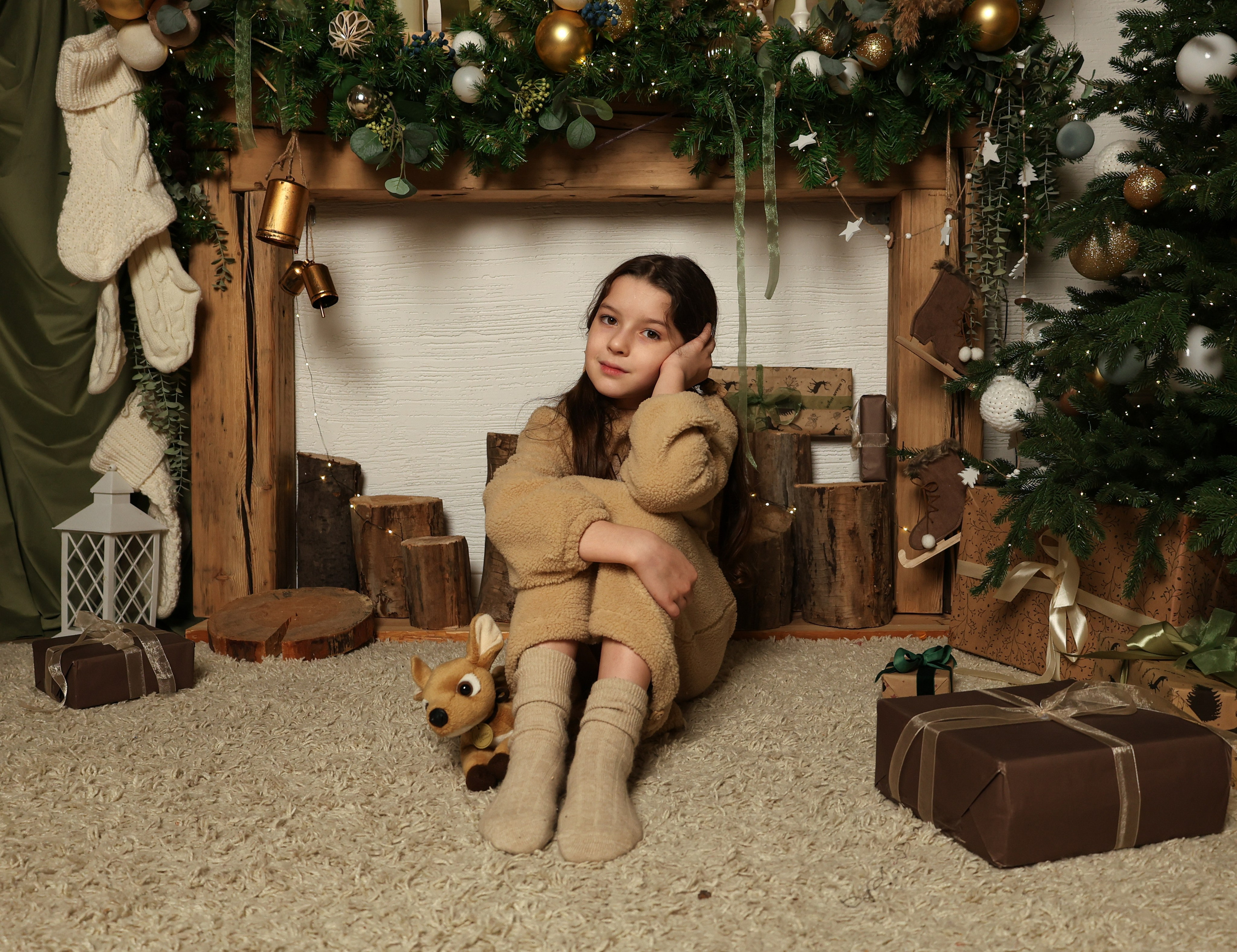 Семейная новогодняя съёмка Елена, Лиза и Лера. Tatiana Shumskaya