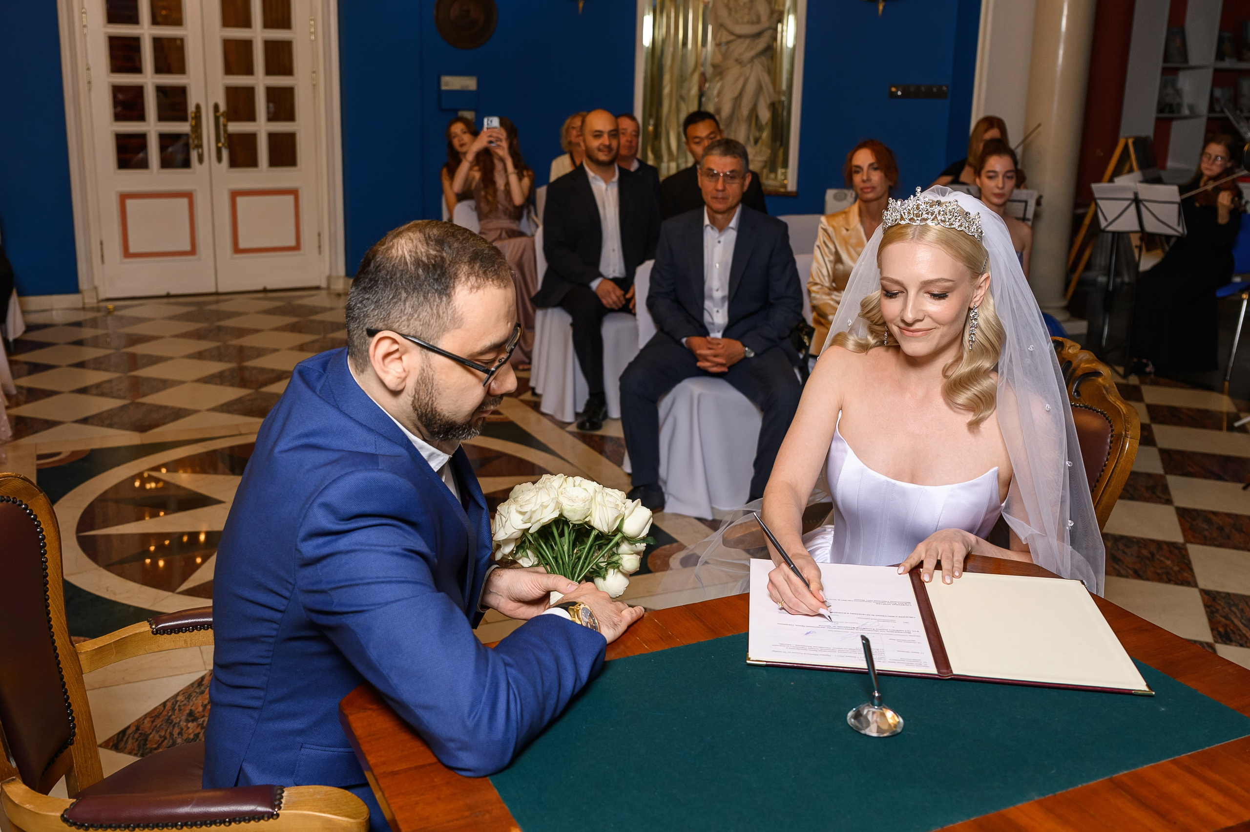 Свадебный банкет Golden Ring Hotel ресторан Зимний сад. Свадебный фотограф Москва Юрий Кульман