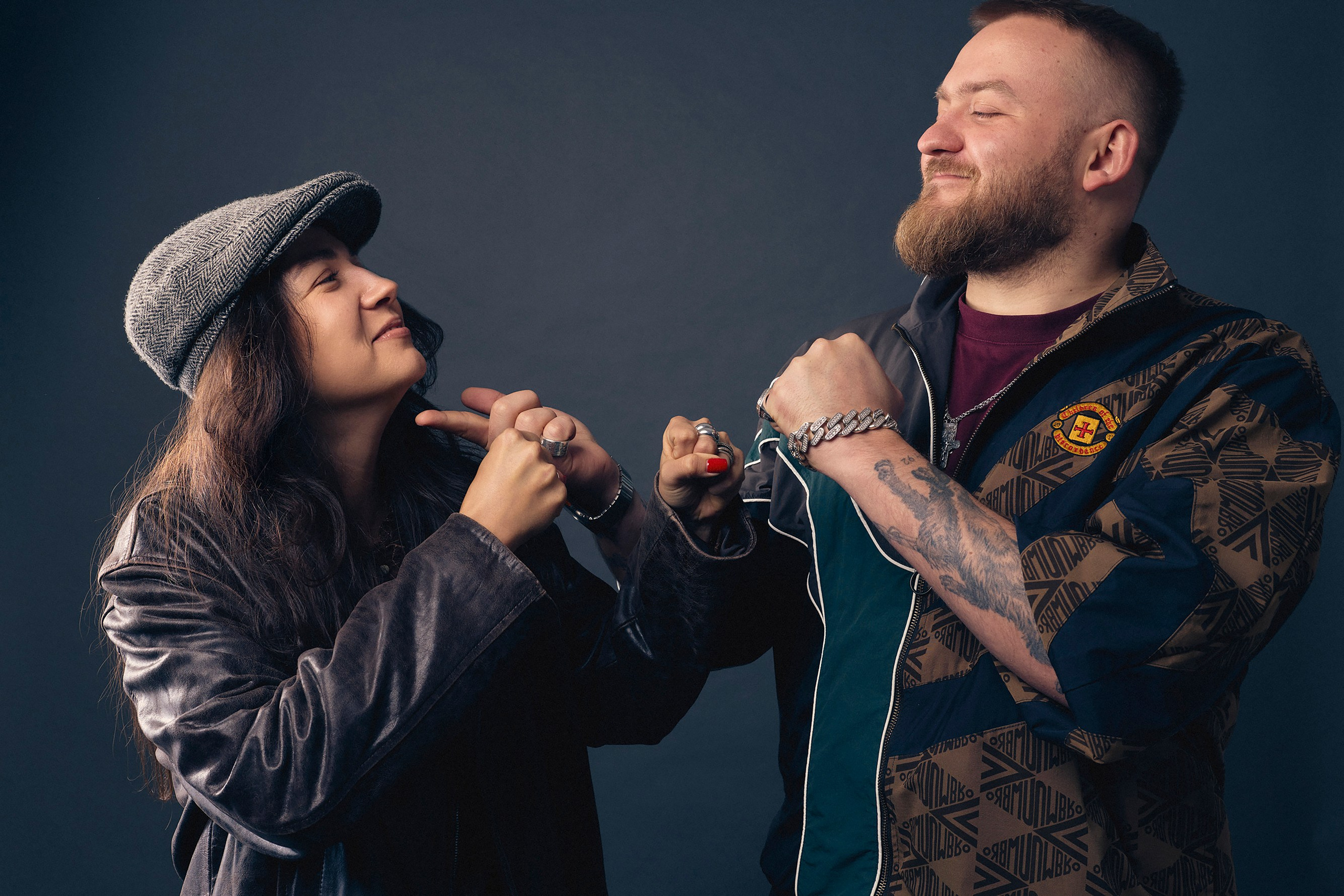 Close-up studio shot of Pavel Dedishchev, famous Russian stand-up comedian