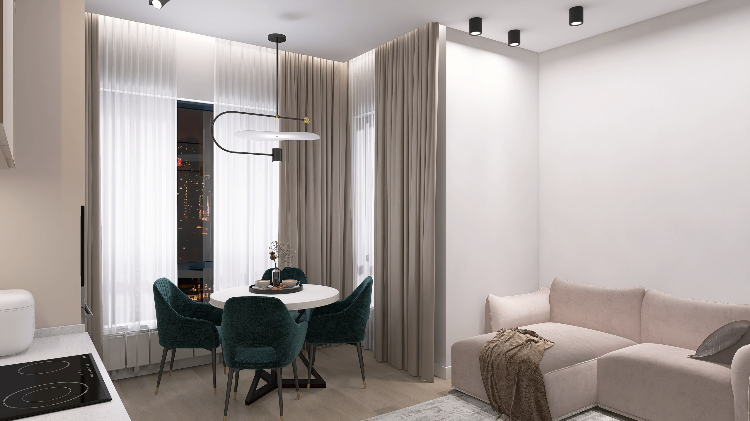 ЖК Притомский. Площадь 55 кв. м. Дизайнер интерьера в Новосибирске_Елена Сергеева