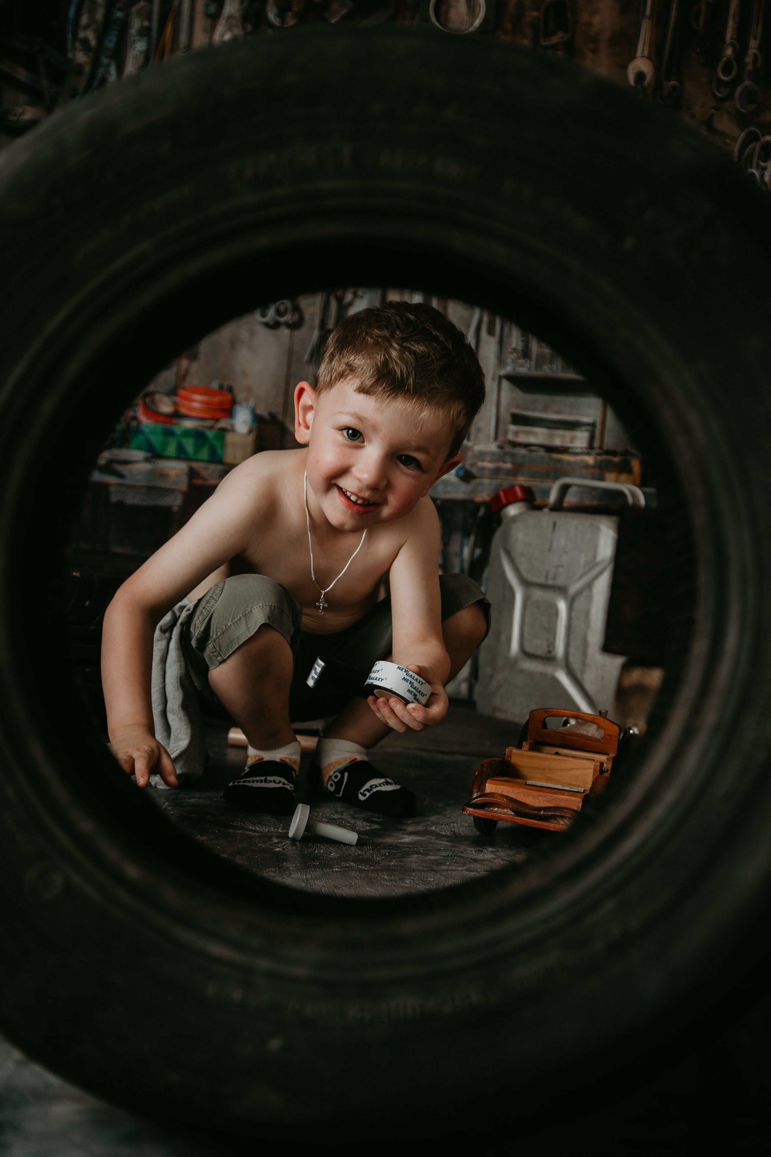 Фотосессия в стиле гараж