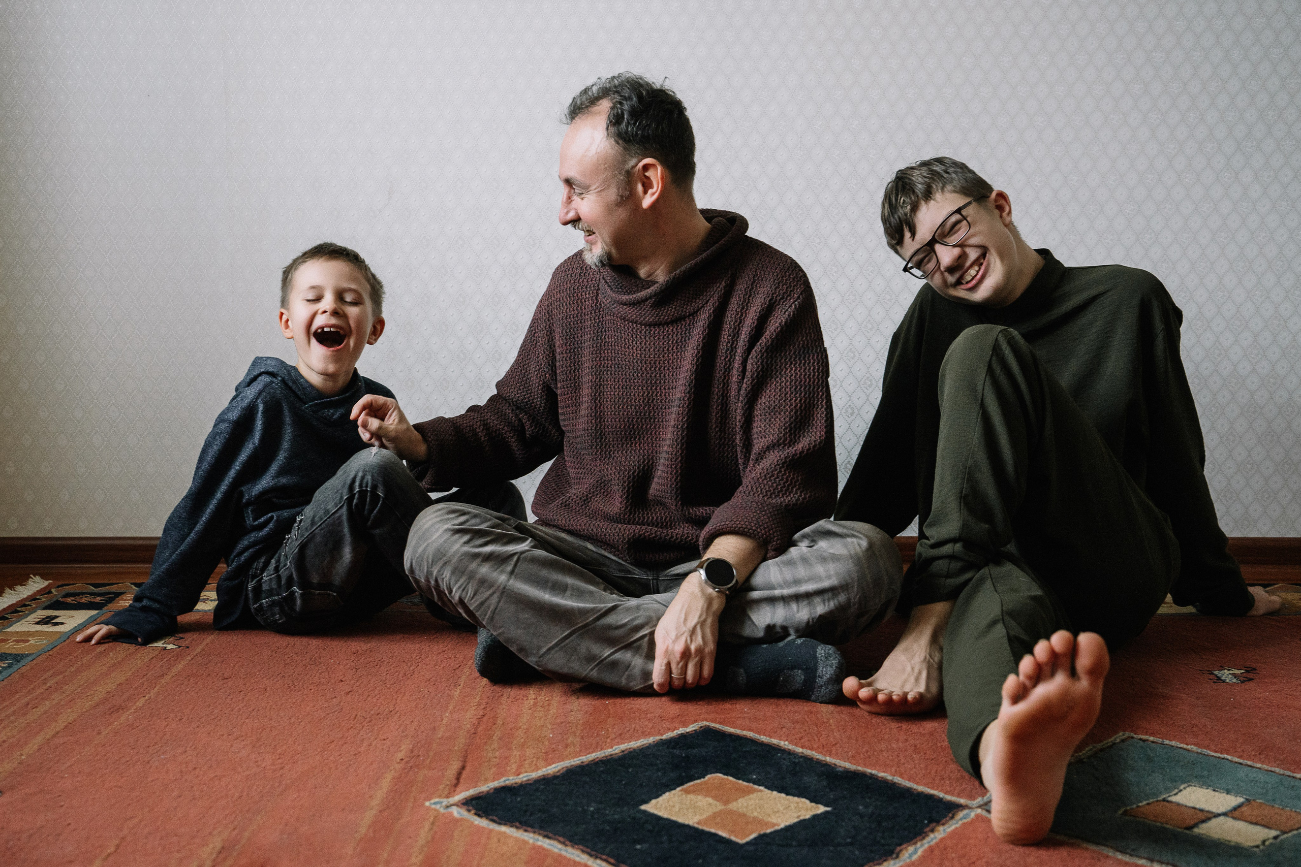 Саша, Тим и Митя. Фотограф Алла Быкова