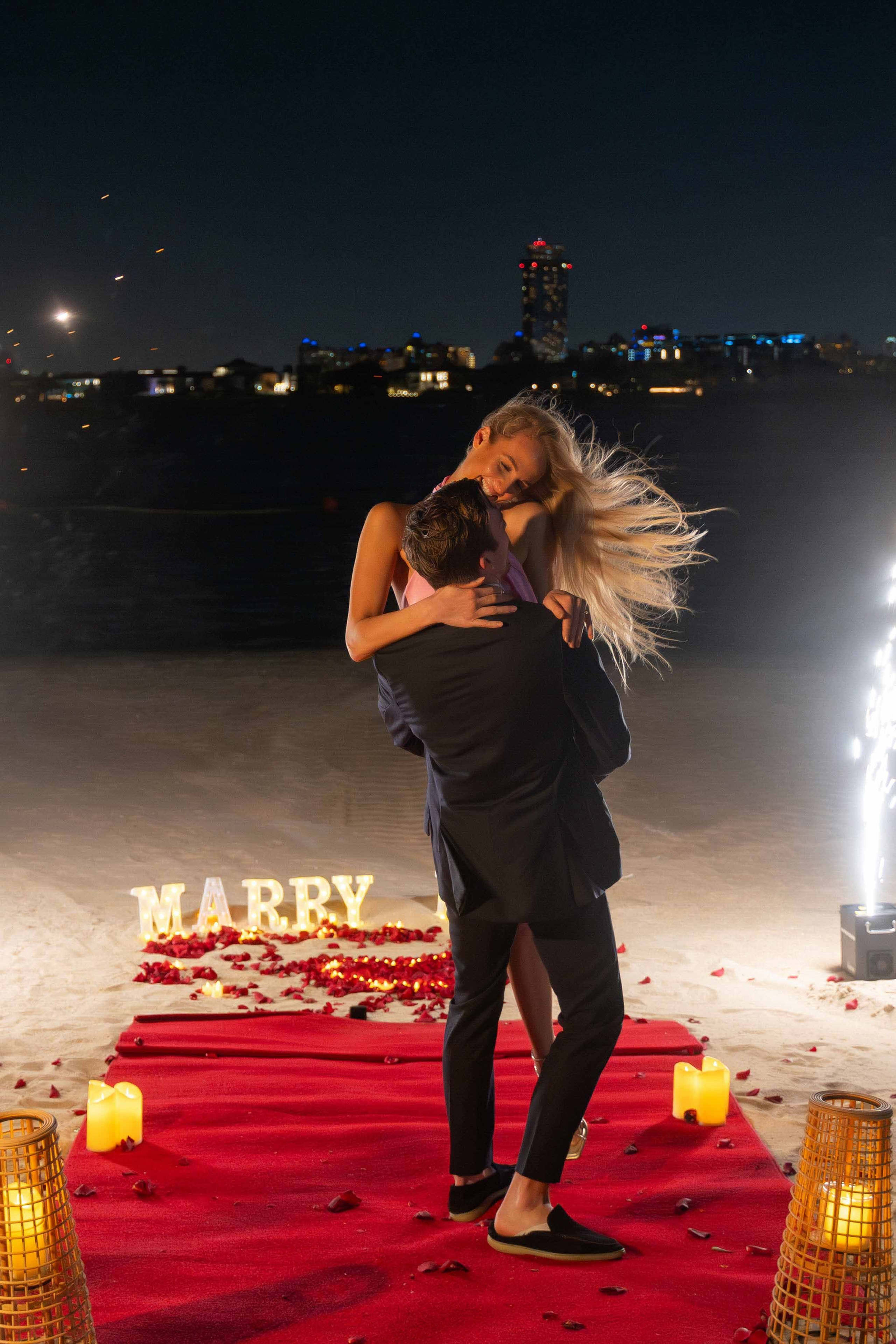 Шикарное предложение руки и сердца. Фотограф и видеограф в Москве и Абу Даби Мария Кулагина