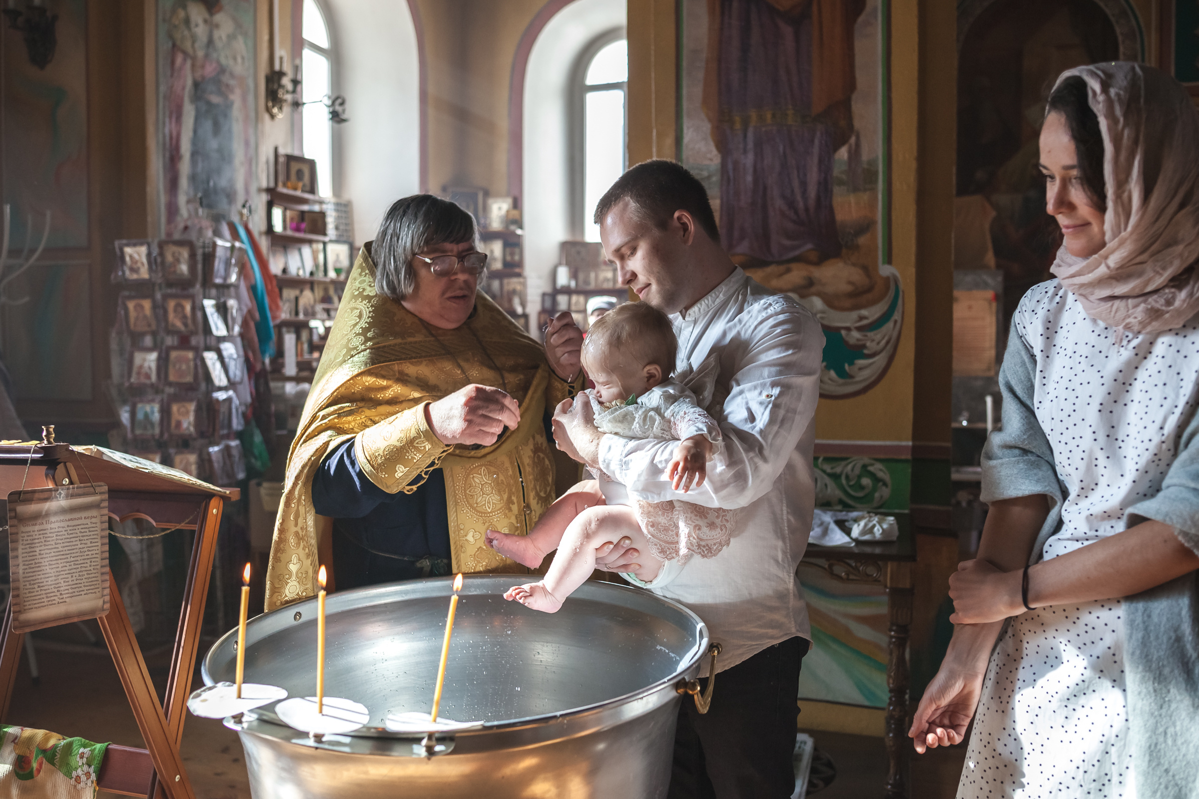 Таинство крещения Евы. Фотограф на крещение и венчание в Самаре и Тольятти Елена Арди