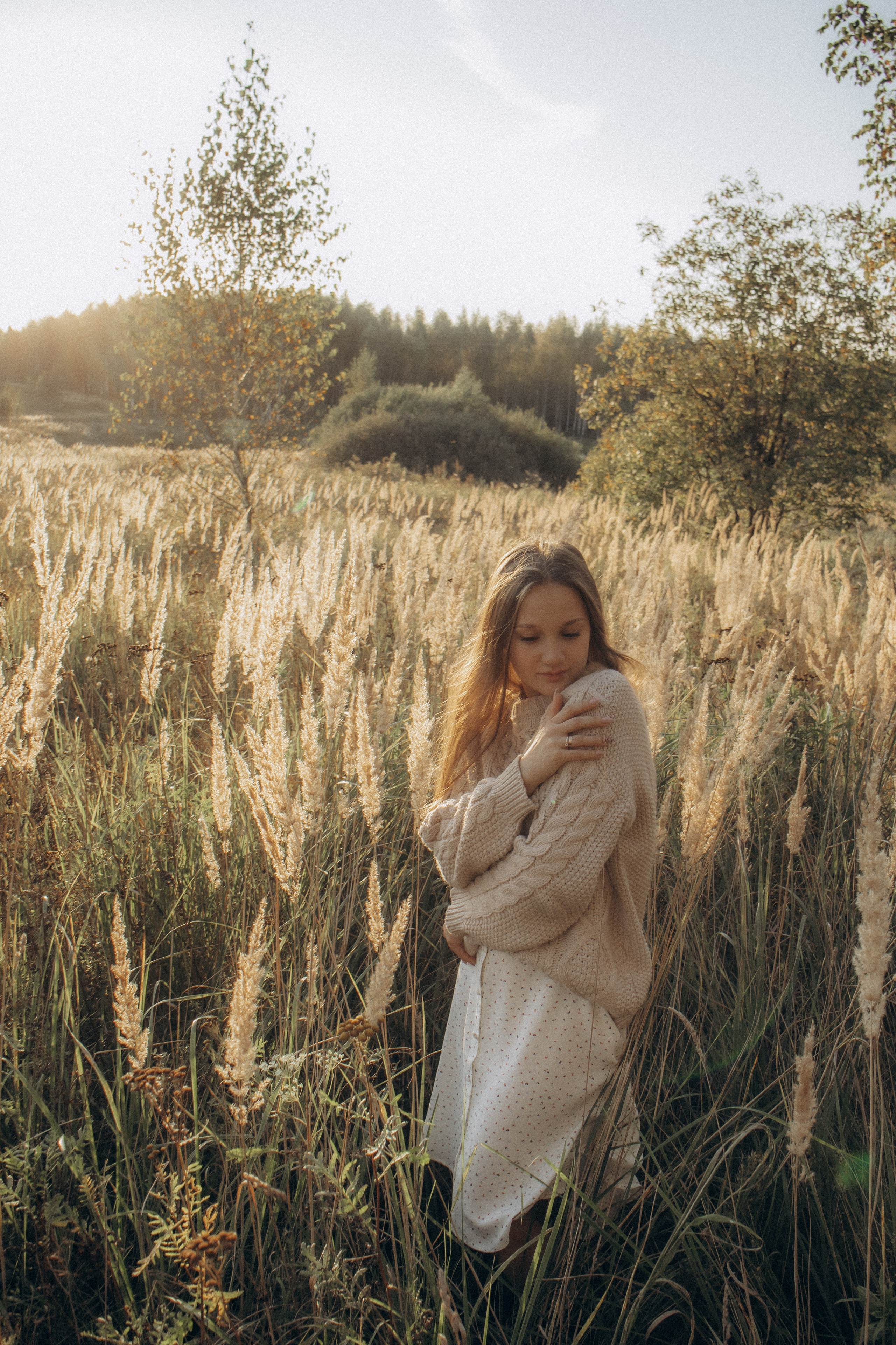 Юля. Осенняя фотосессия в поле. Юлия Левада Семейный и женский фотограф