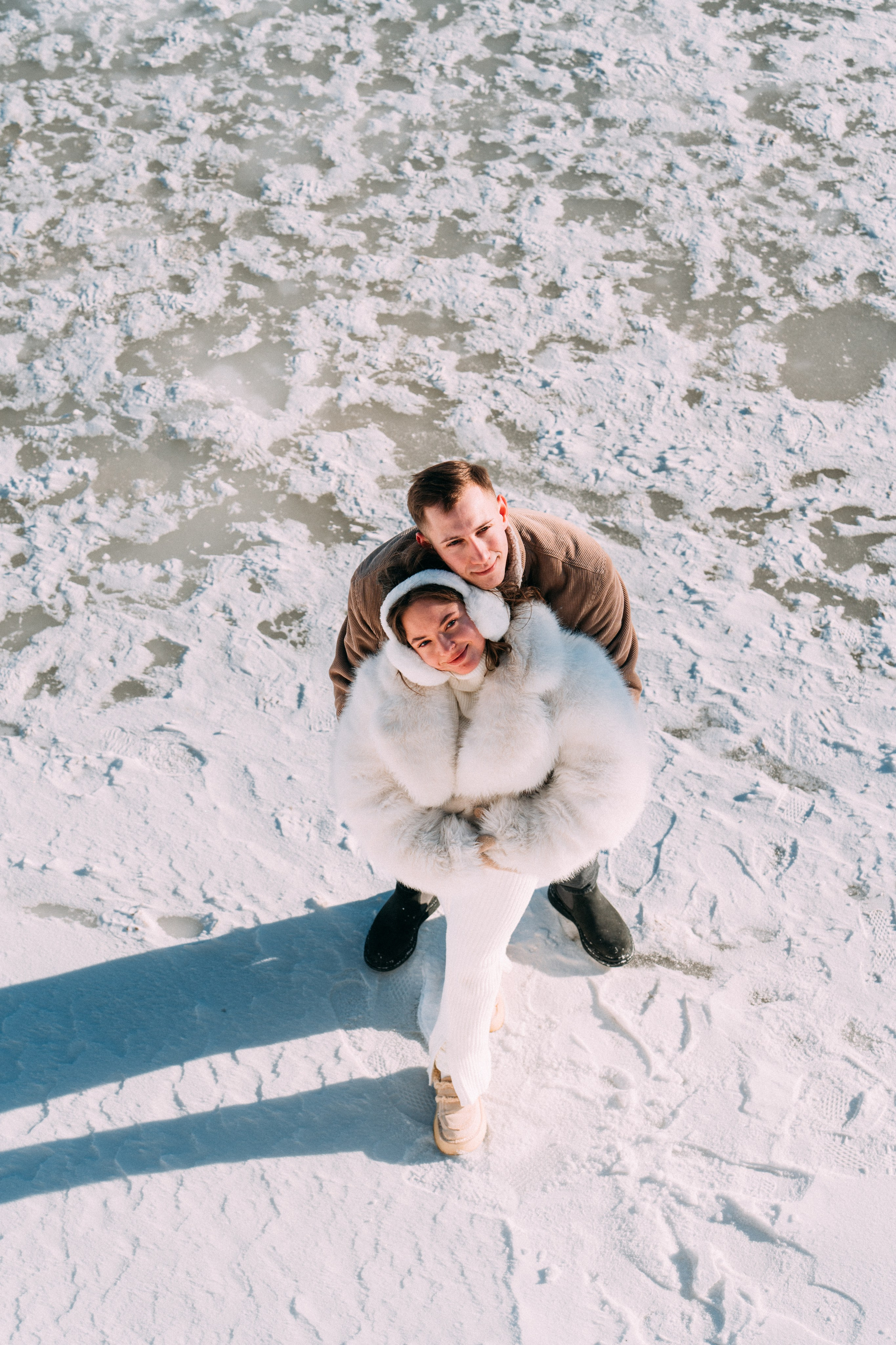 Лавстори на льду по рекам и каналам Санкт-Петербурга