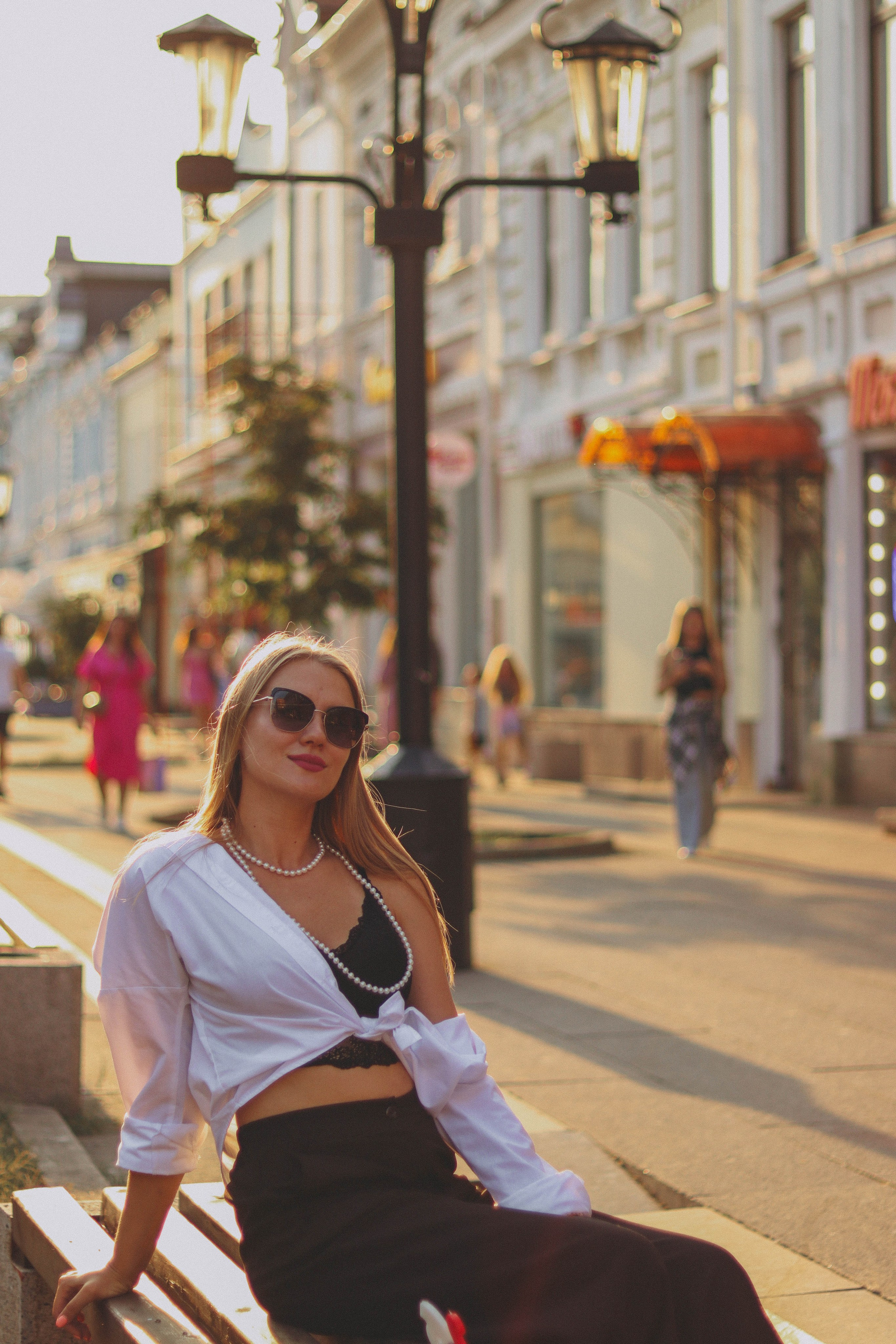 Фотосъёмка Ани на улице. Фотограф Самара Лена Мандарин