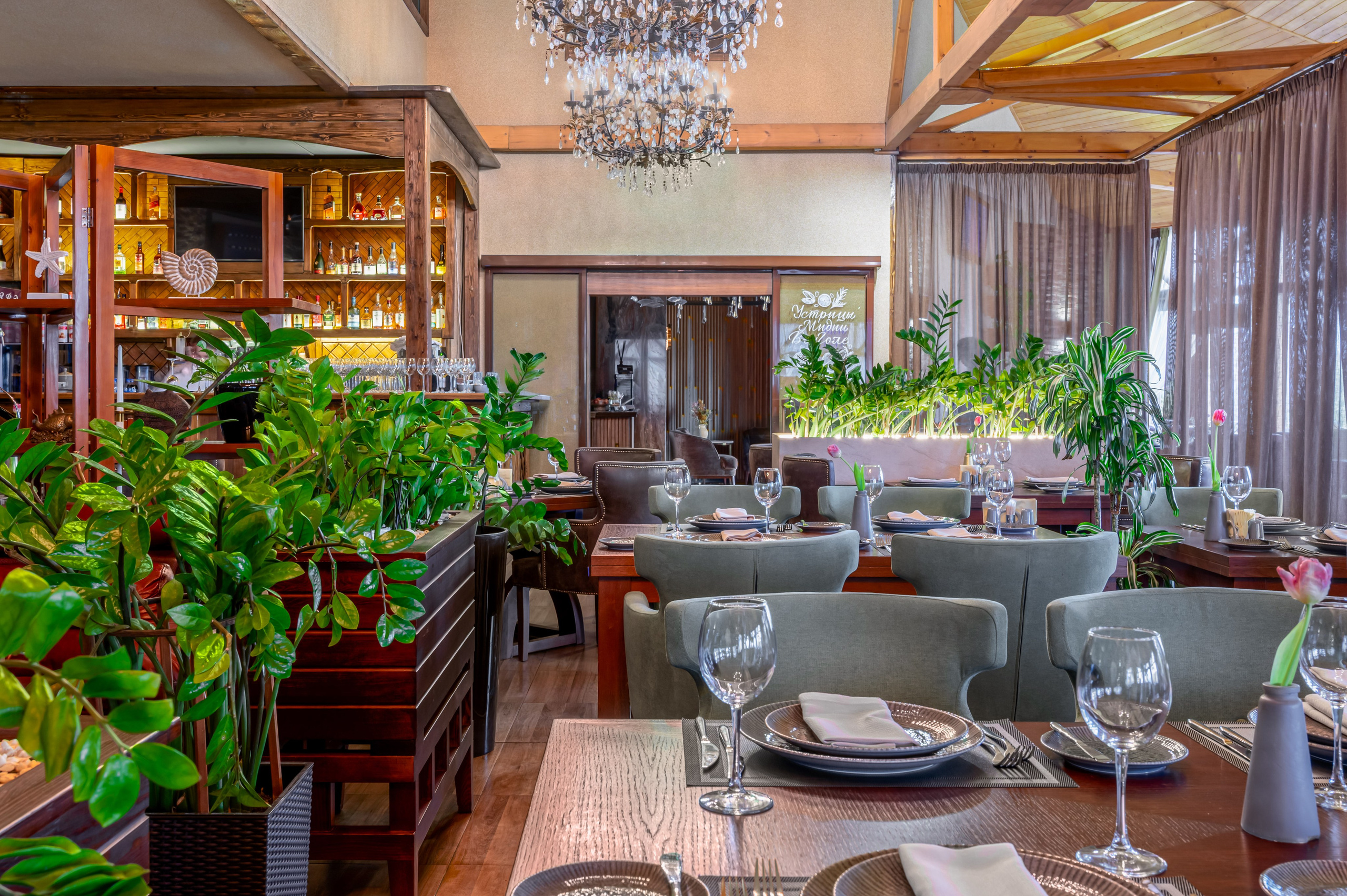 Ресторан «ЗаВидное». Интерьерный Фотограф Москва Криста FLY Труфанова