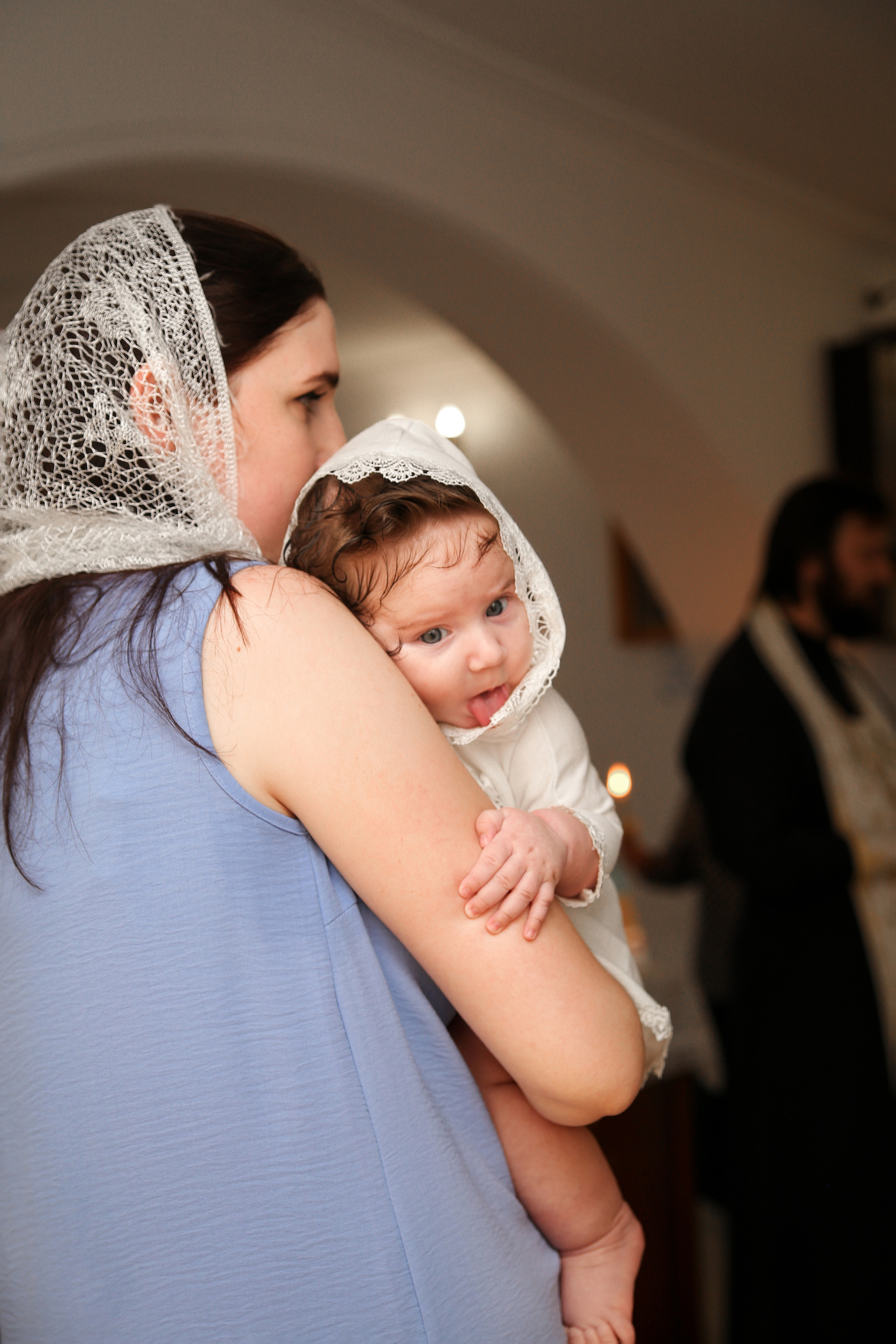 Таинство крещения Апполинарии. Свадебный фотограф Краснодар Марина Зверева