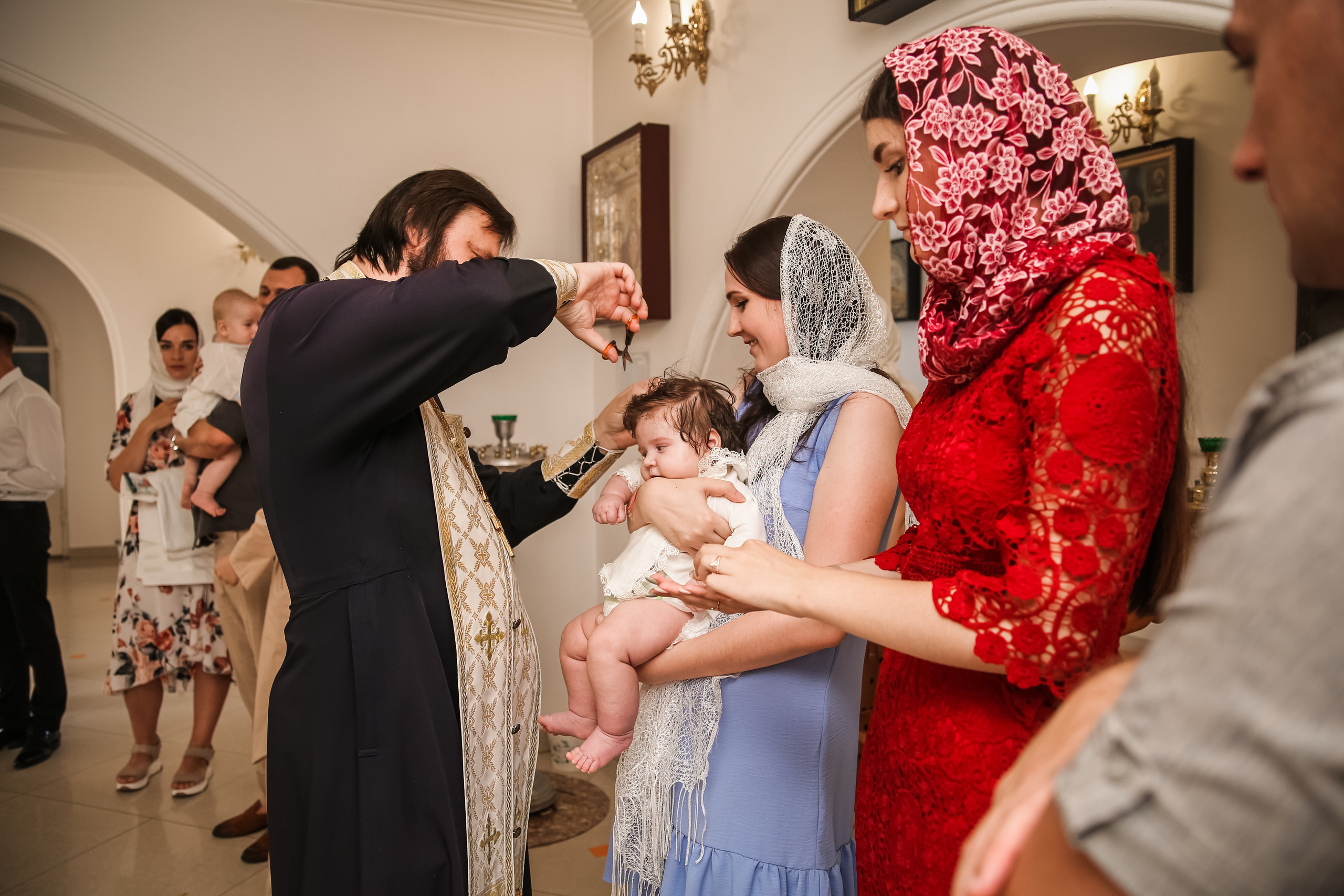 Таинство крещения Апполинарии. Свадебный фотограф Краснодар Марина Зверева