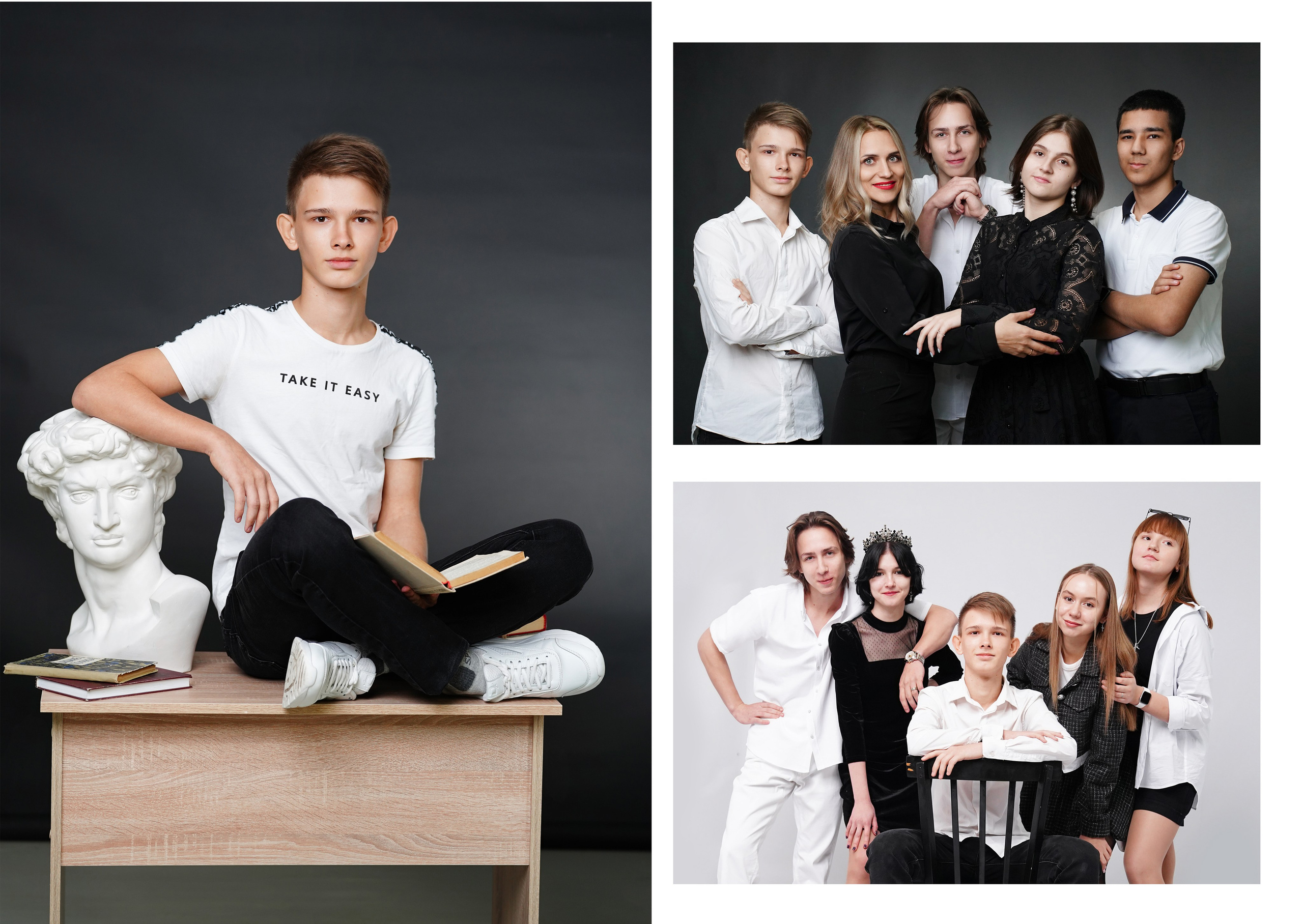 Черно-белый стиль. MEMENTO.Выпускные альбомы, школьные, юбилейные и другие книги. Ростов-на-Дону