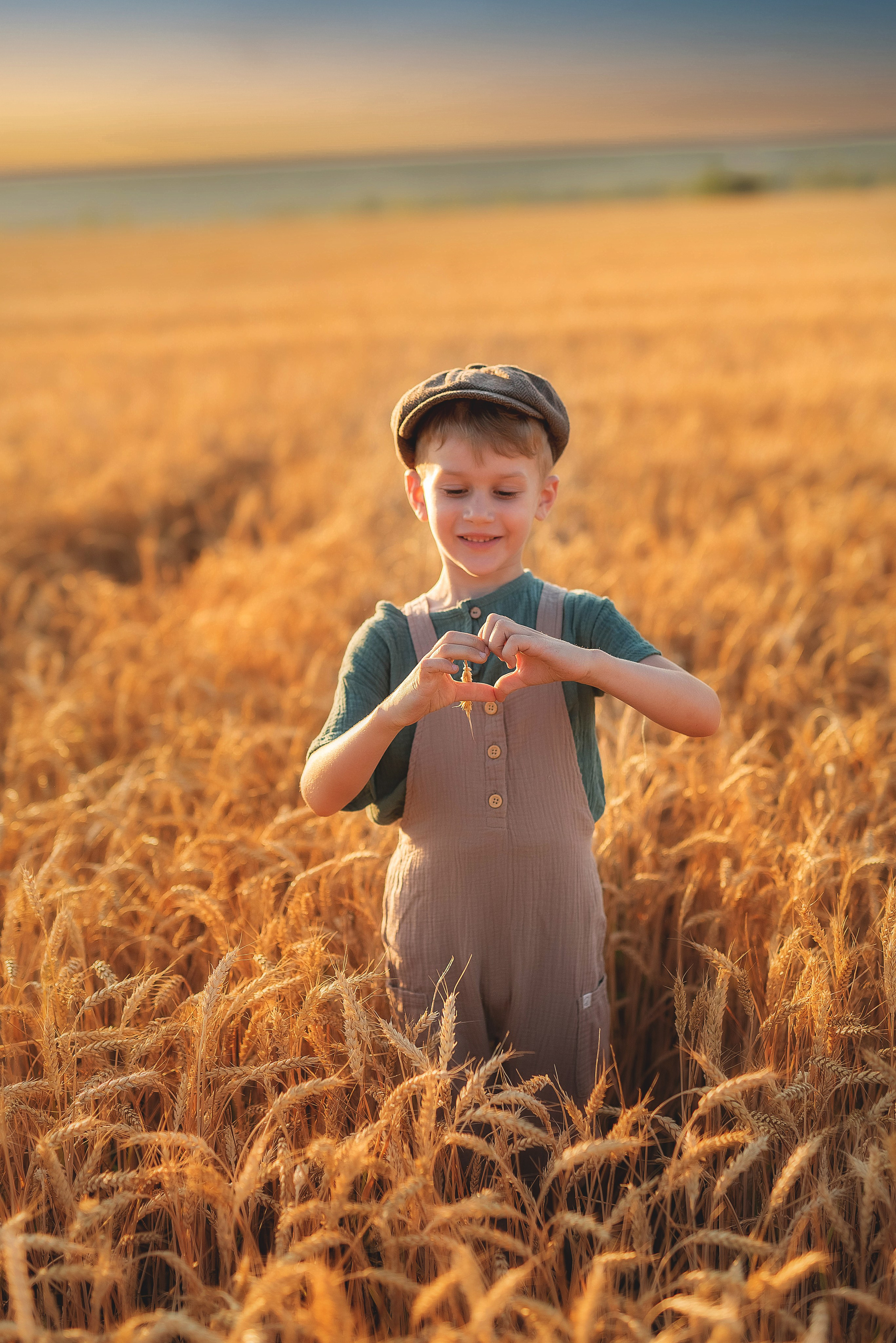 Фотосессия в пшеничном поле. Семейный, детский фотограф в Воронеже Анна Никитина