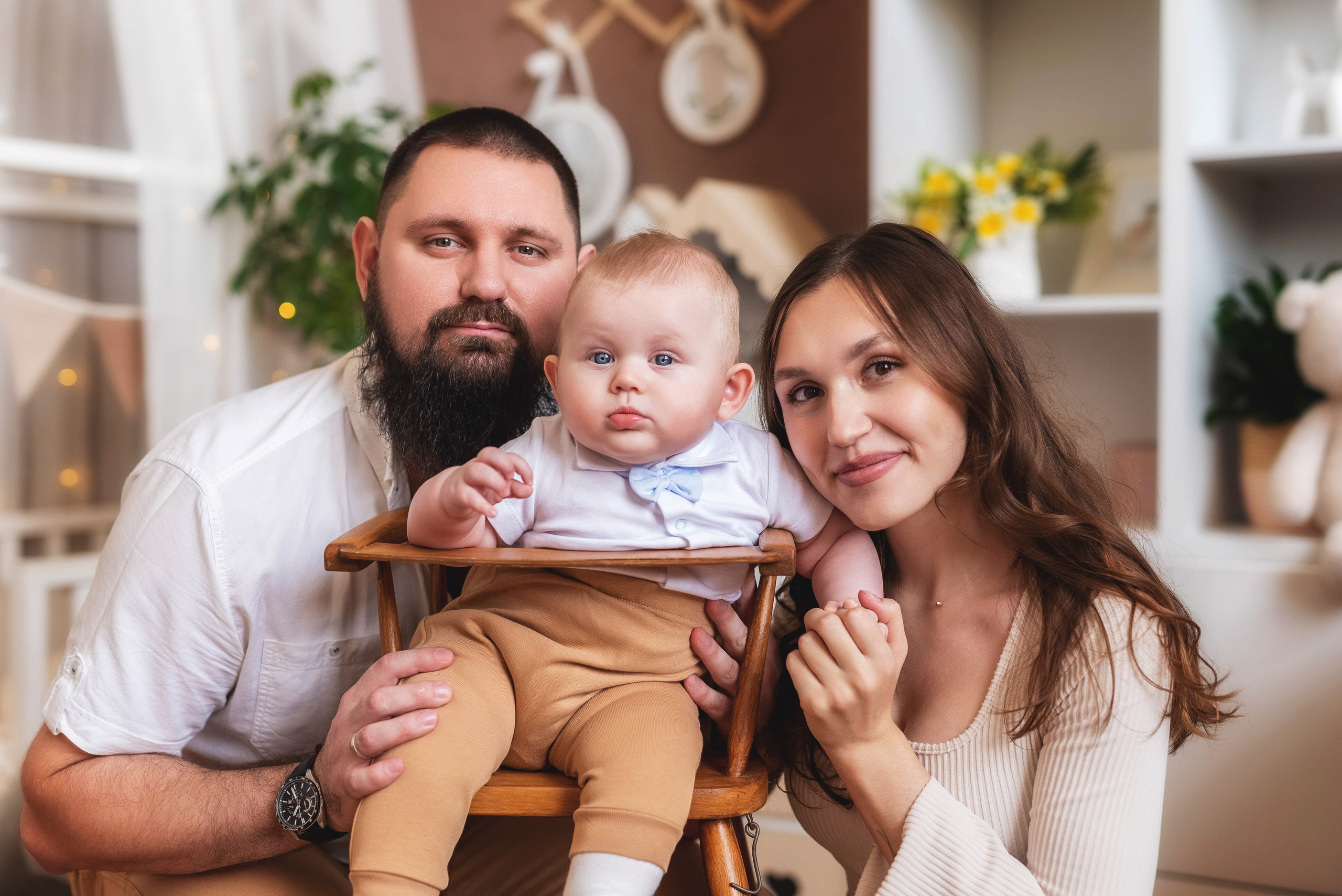 Семейная фотосессия в студии. Семейный, детский фотограф в Воронеже Анна Никитина