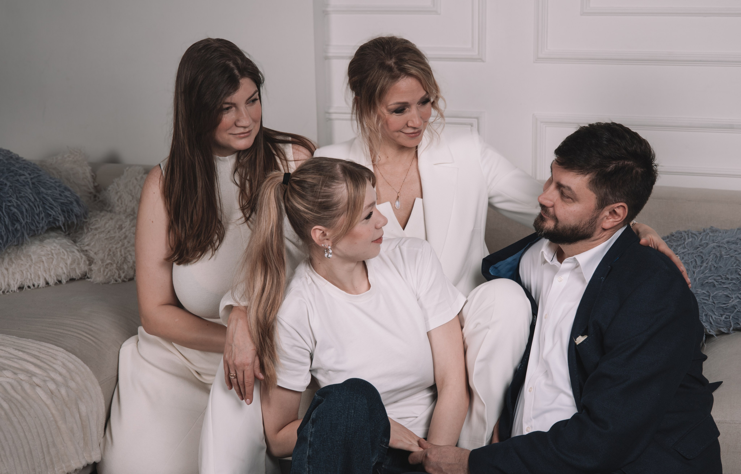 Новогодняя фотосессия прекрасной семьи