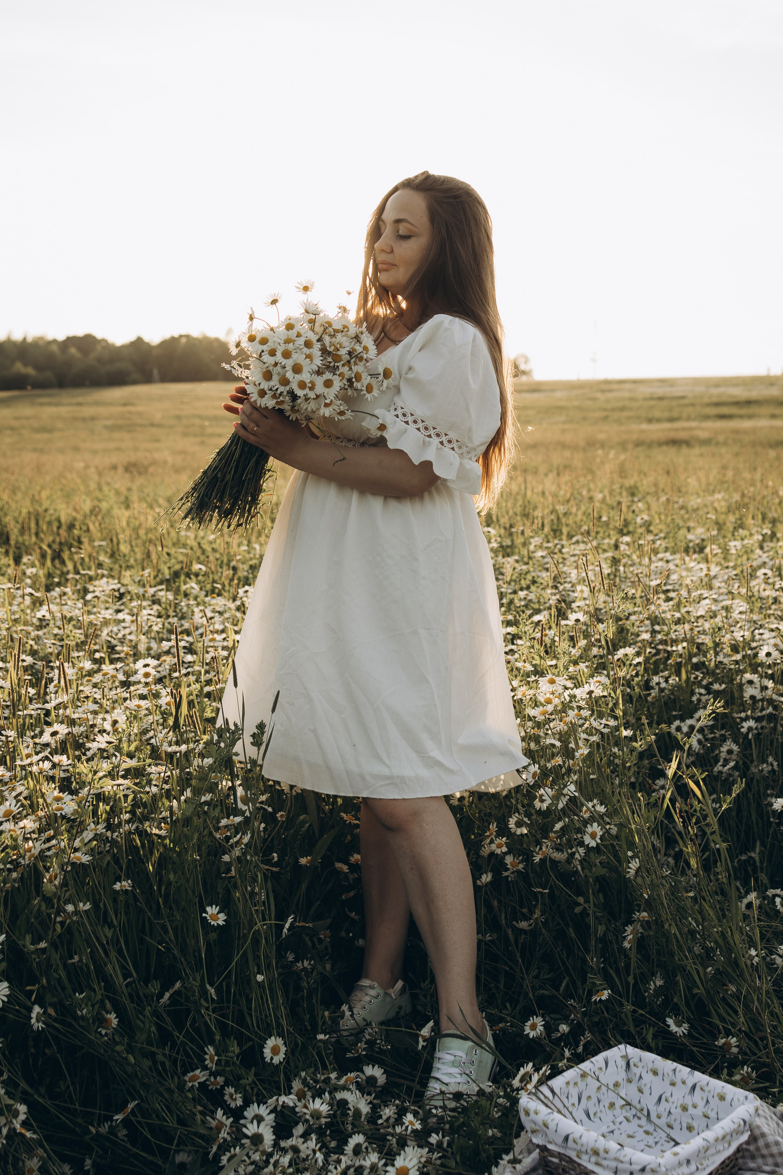 Маша и ромашки. Семейный фотограф в Москве Виктория Ястребинская
