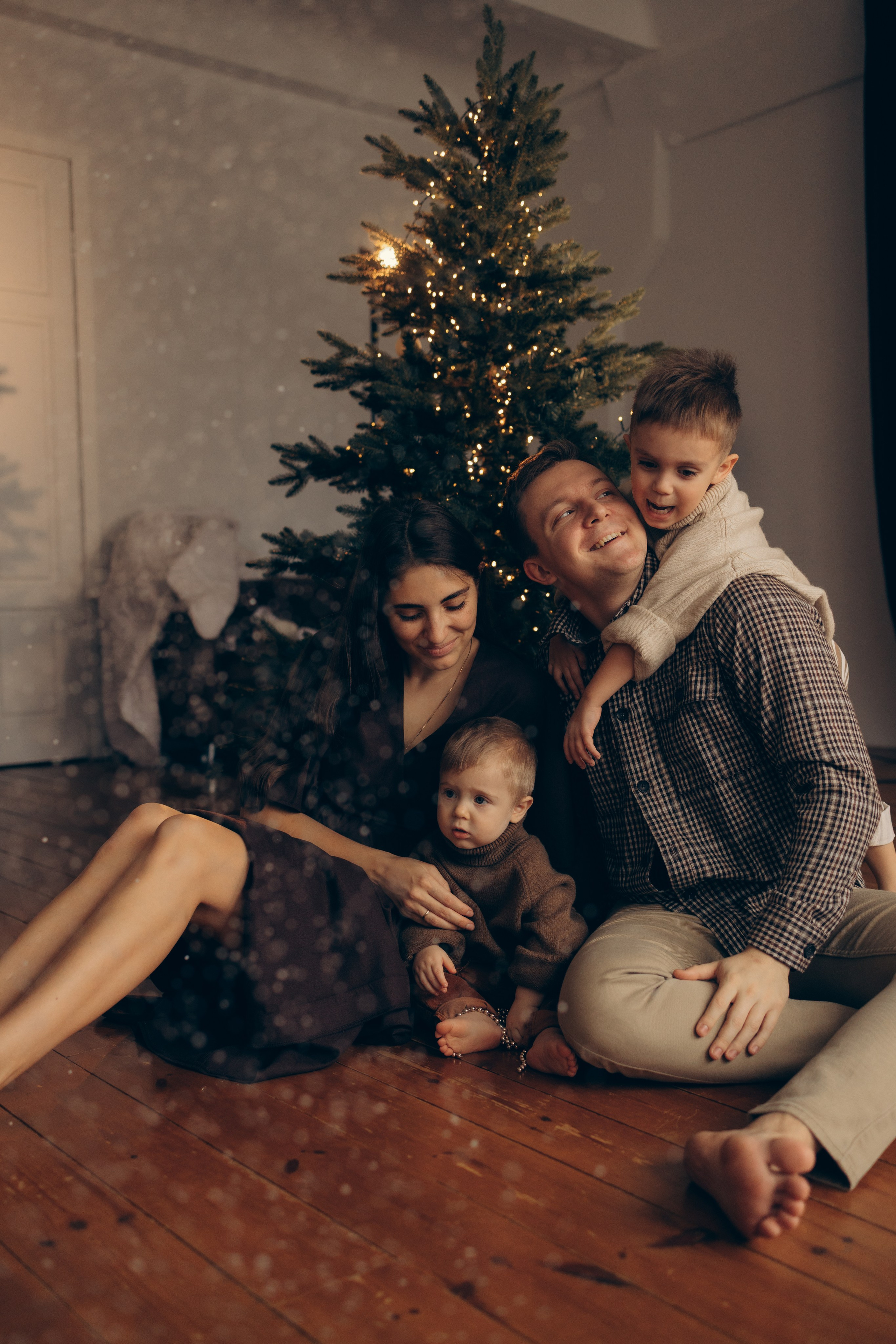 Семейный новый год. Семейный фотограф Москва Наталия Осьмакова