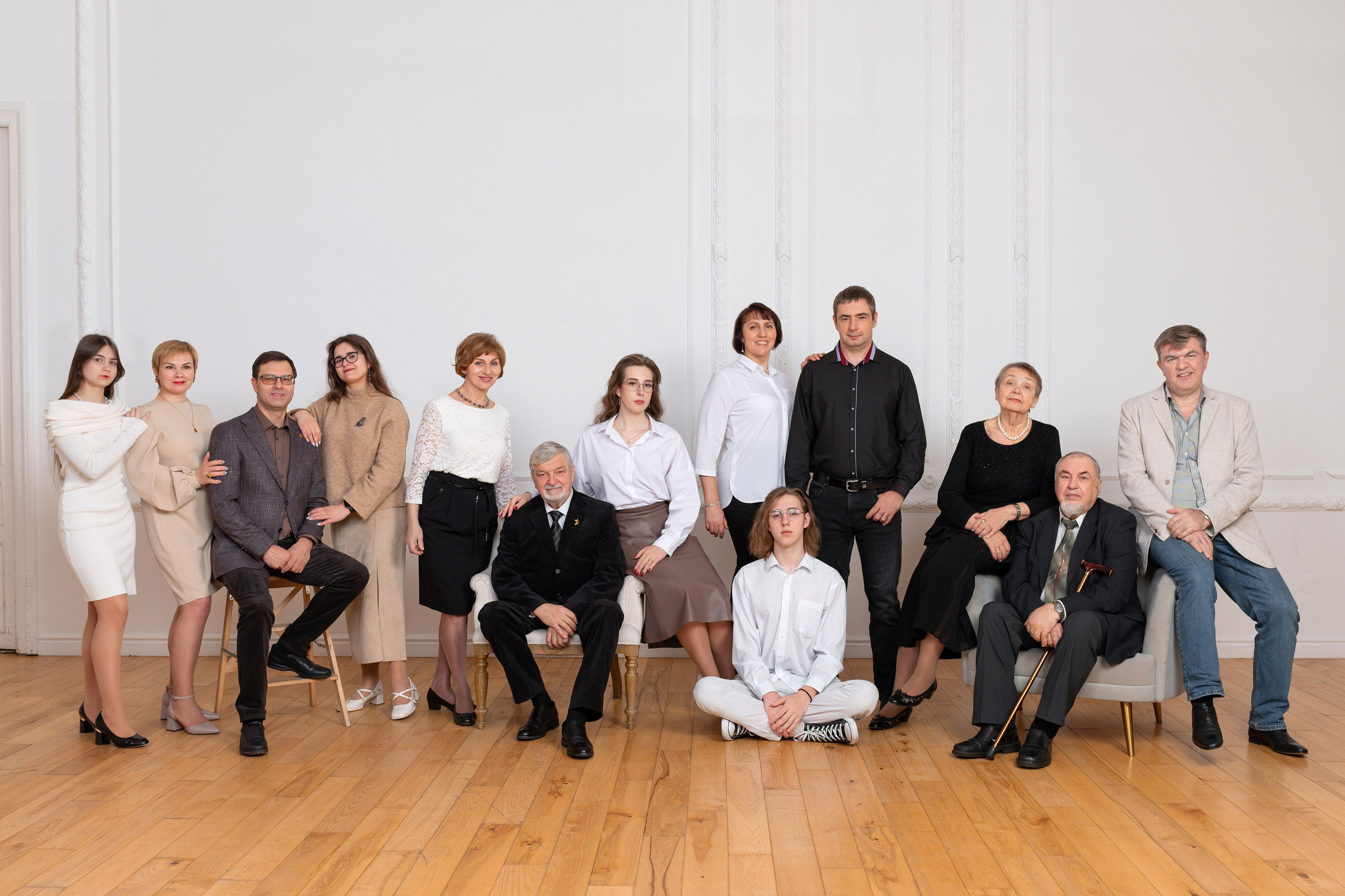 Фотосессия большой семьи. Фотограф Юлия Кондратьева