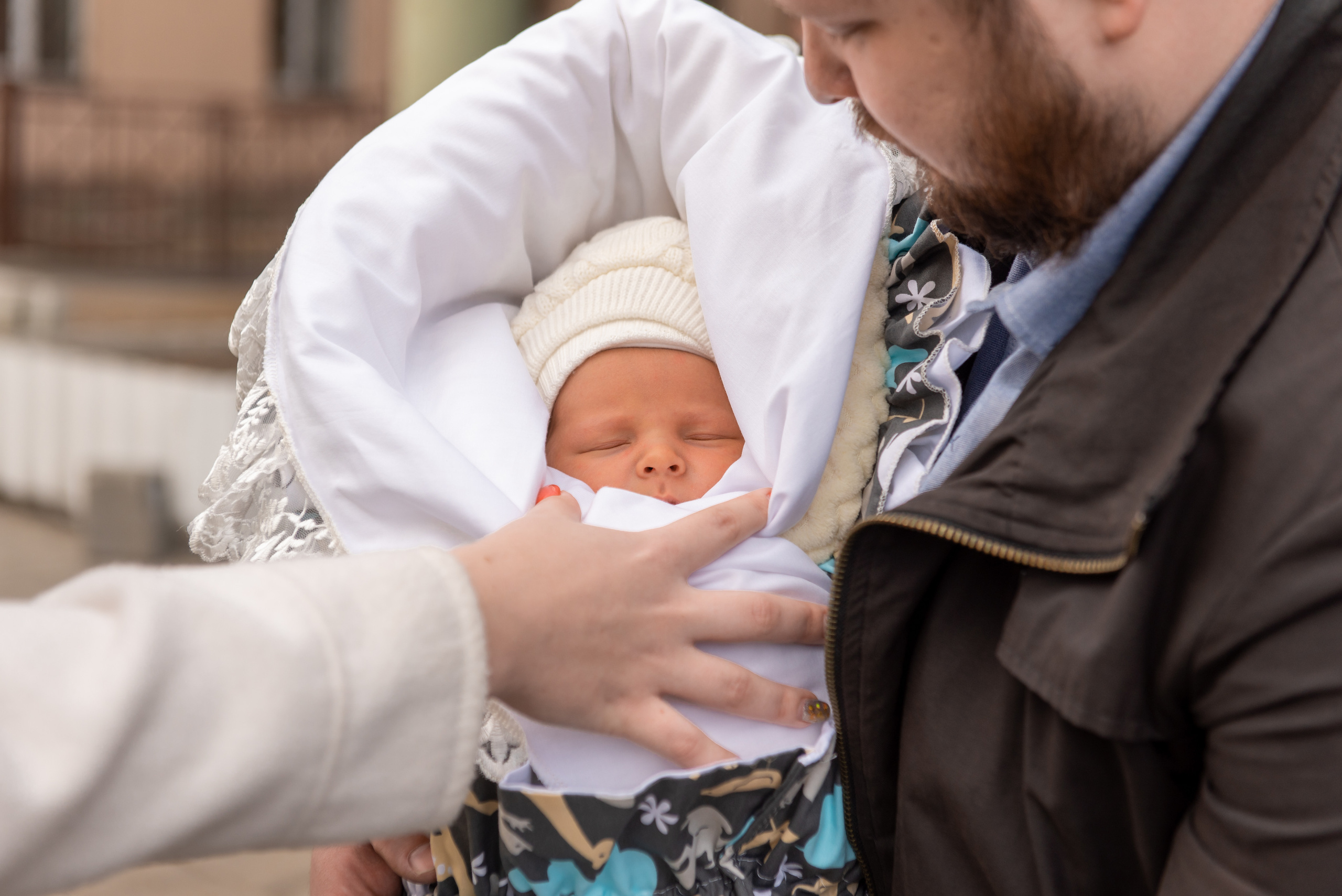 Фотосъемка выписки из роддома. Фотограф на выписку