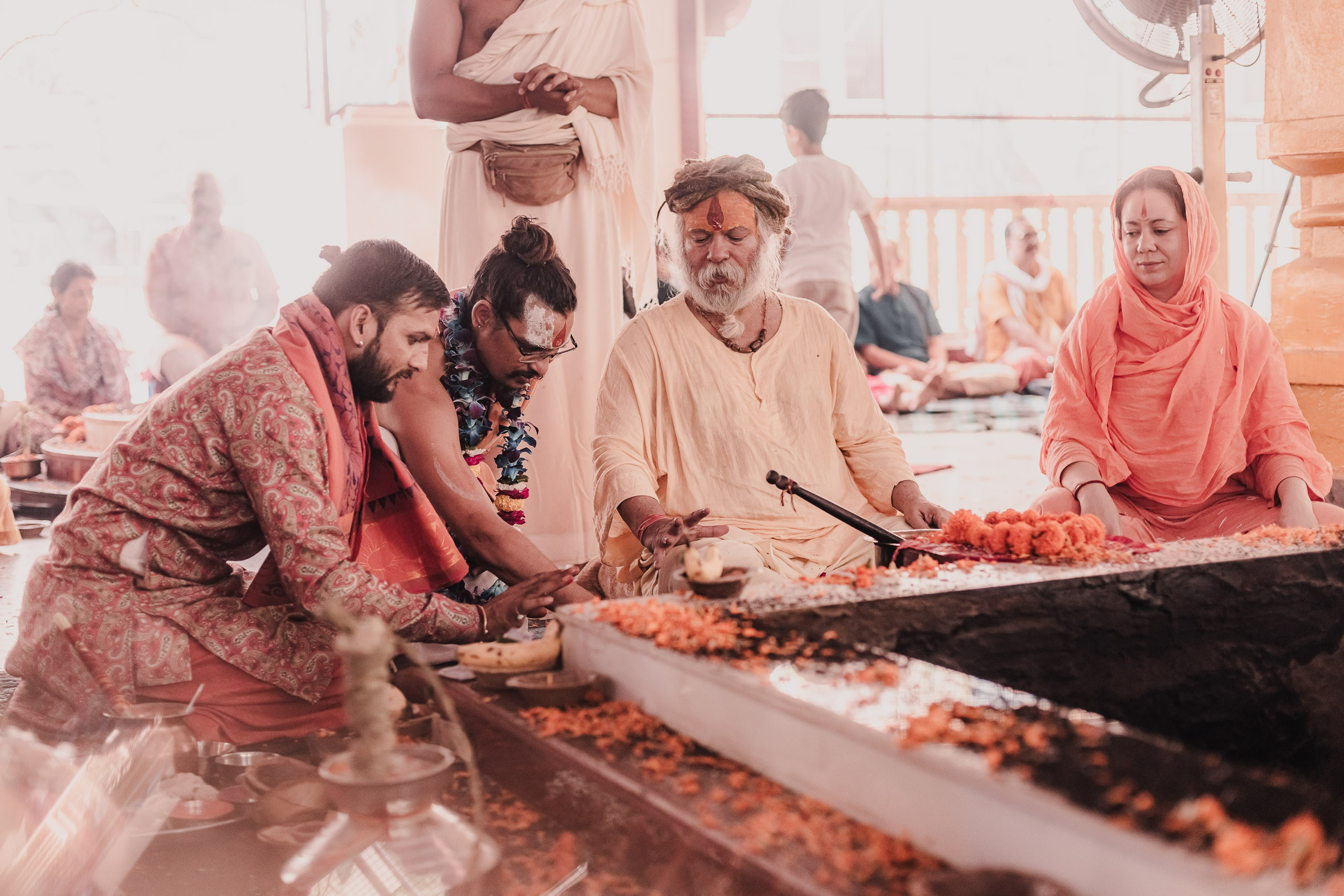 Navaratri yajna at Devraha Baba Ji ashram. Мариам Багдасарян
